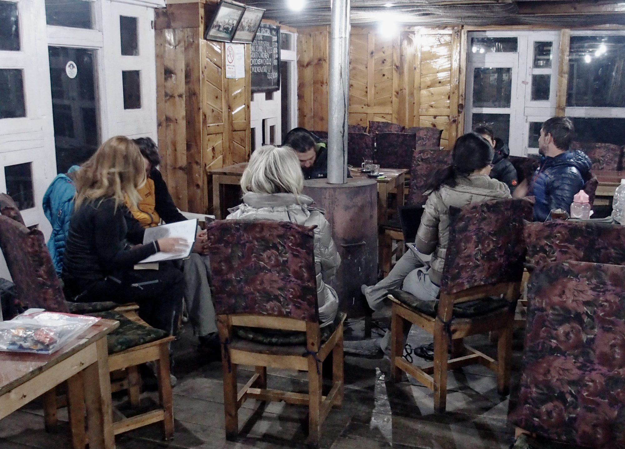 Gemütliches Teahouse in Manang
