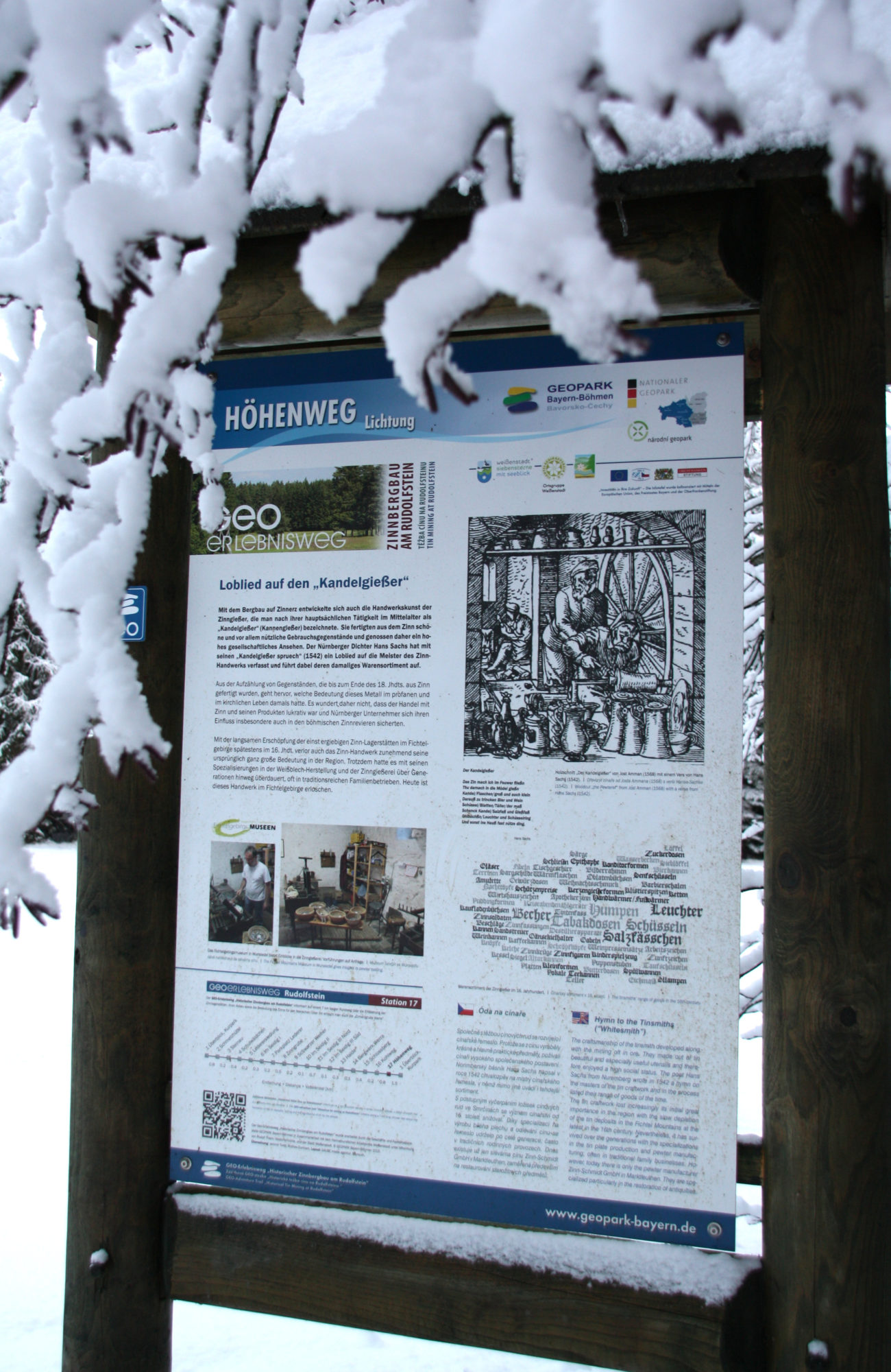 Höhenweg Schild