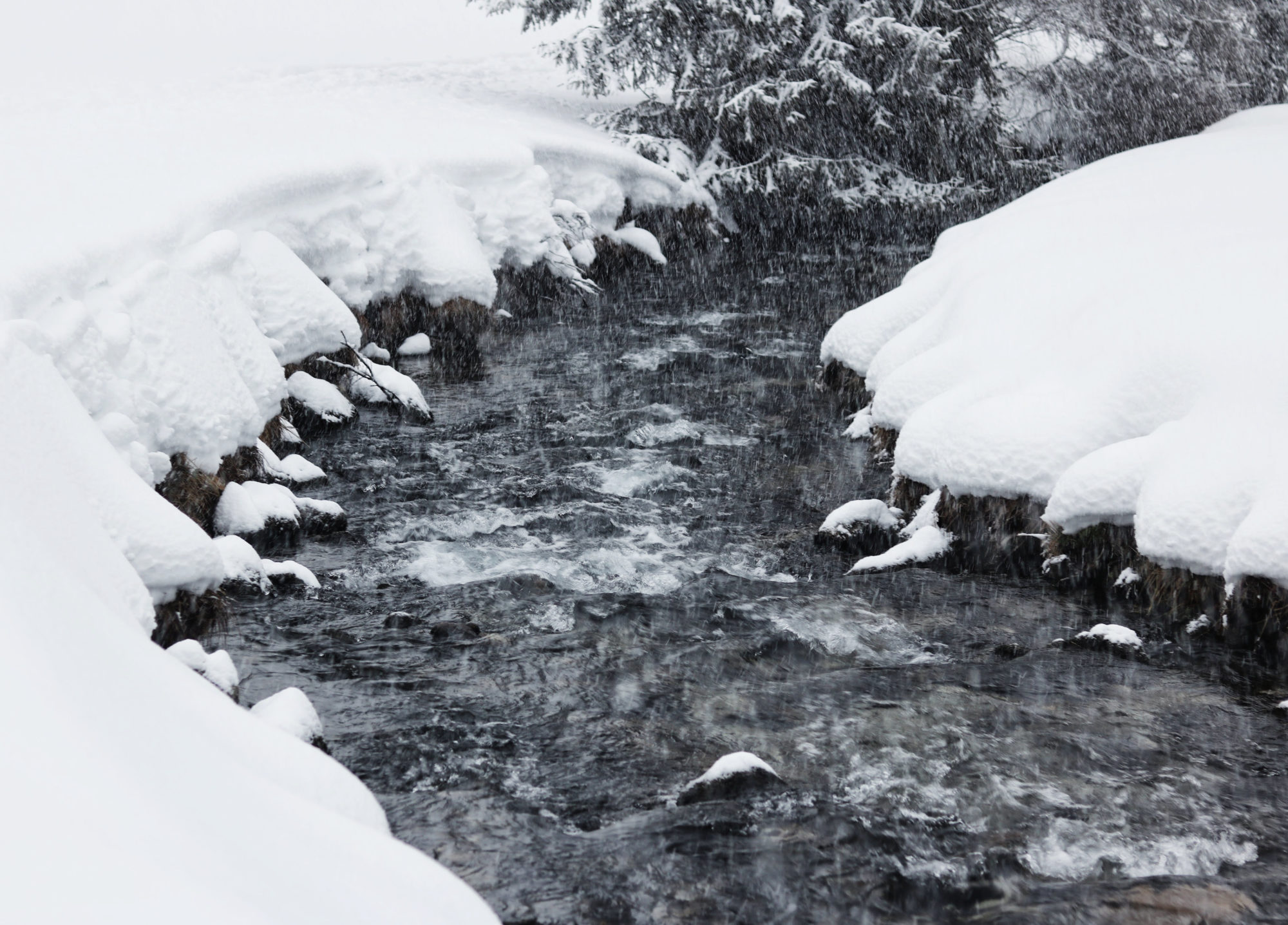 Der Seebach Brennerberge Winter