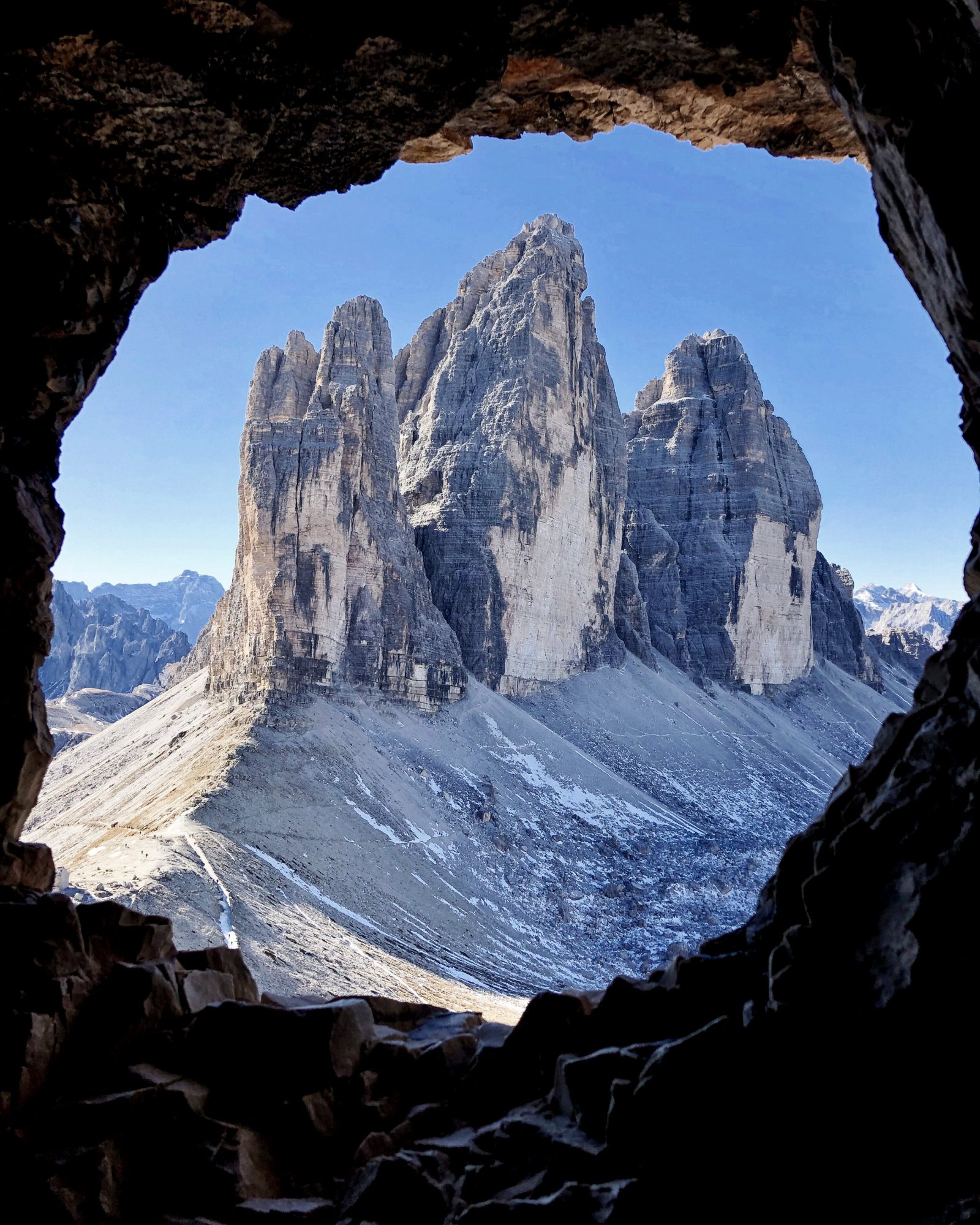 Wanderung Klettersteig Paternkofel Mit Drei Zinnen Blick Sudtirol