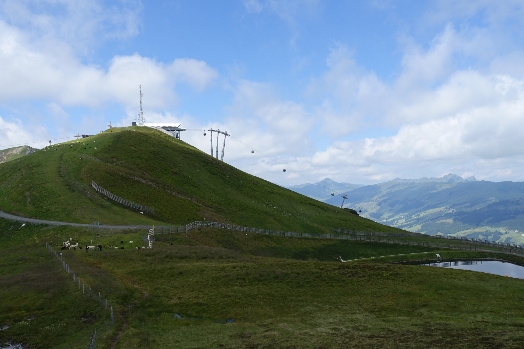 Blick auf den Schattberg-Express