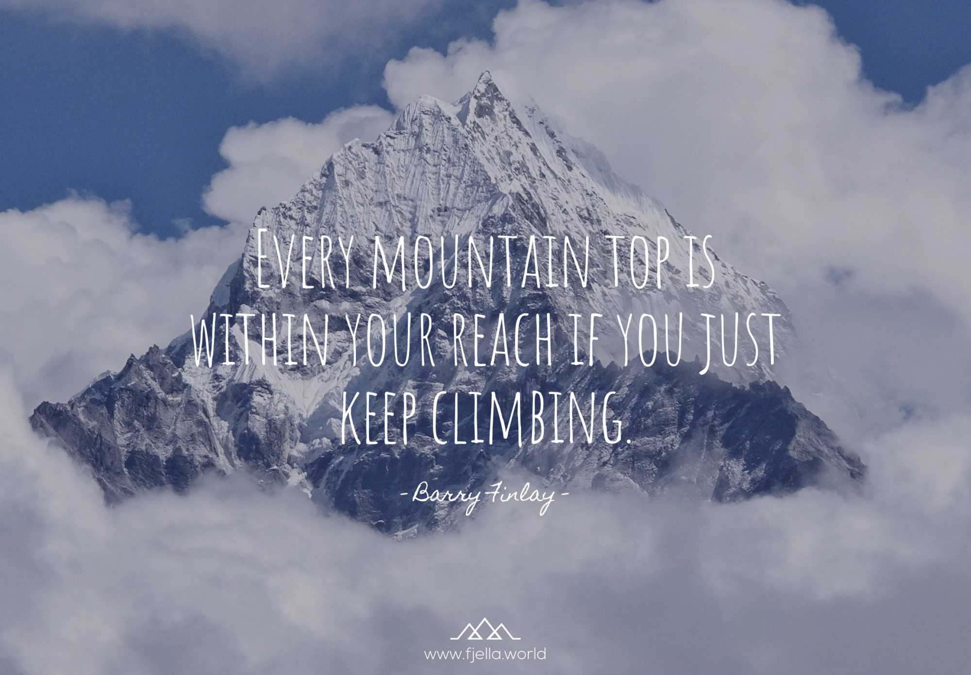 Aim High Inspirierende Wandersprüche und Bergzitate
