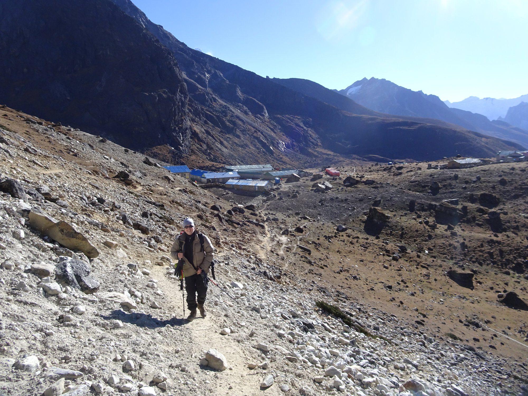 Trekking in Nepal im Everest Gebiet, auf dem Weg zum Cho La Pass