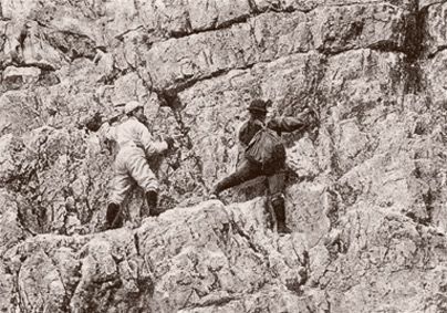 Jeanne Immink klettert in den Dolomiten