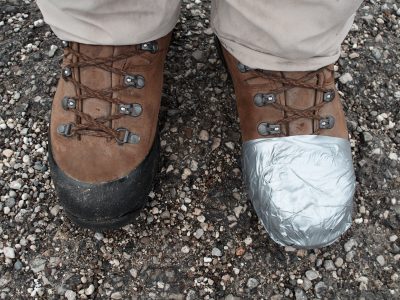 Schuhe kaputt!