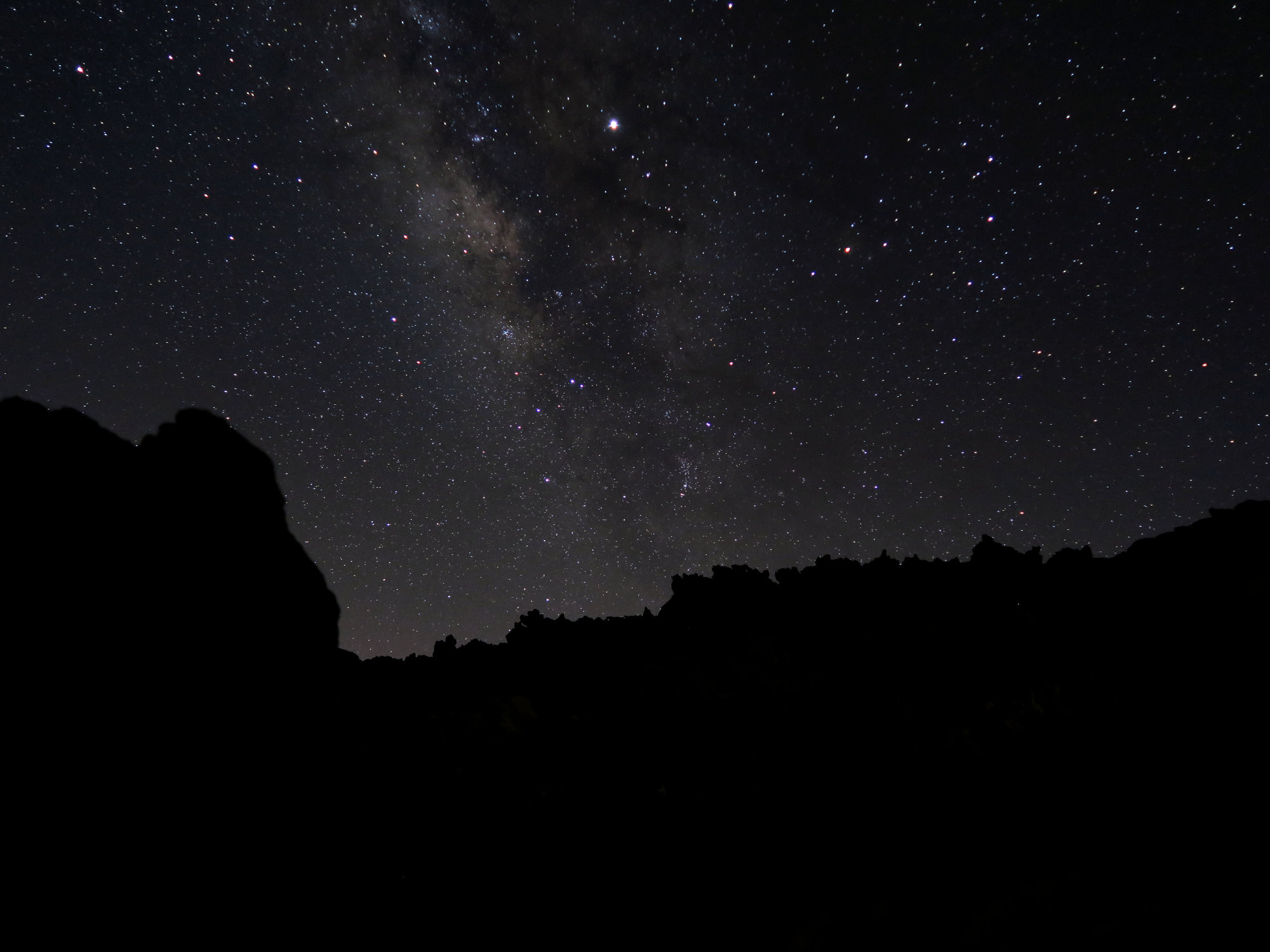 Milchstraße bei Nacht im Teide Nationalpark, Teneriffa