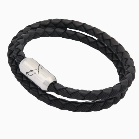 Bergseil Armband Doppelseil Leder-Textil Wanderfalke Freigestellt Webseite 2020