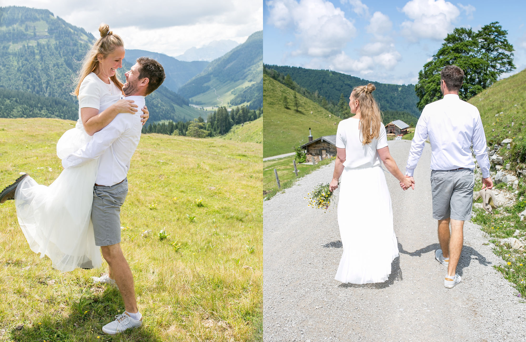 Berghochzeit, Heiraten in den Bergen, Hochzeit in den Bergen, Almhochzeit