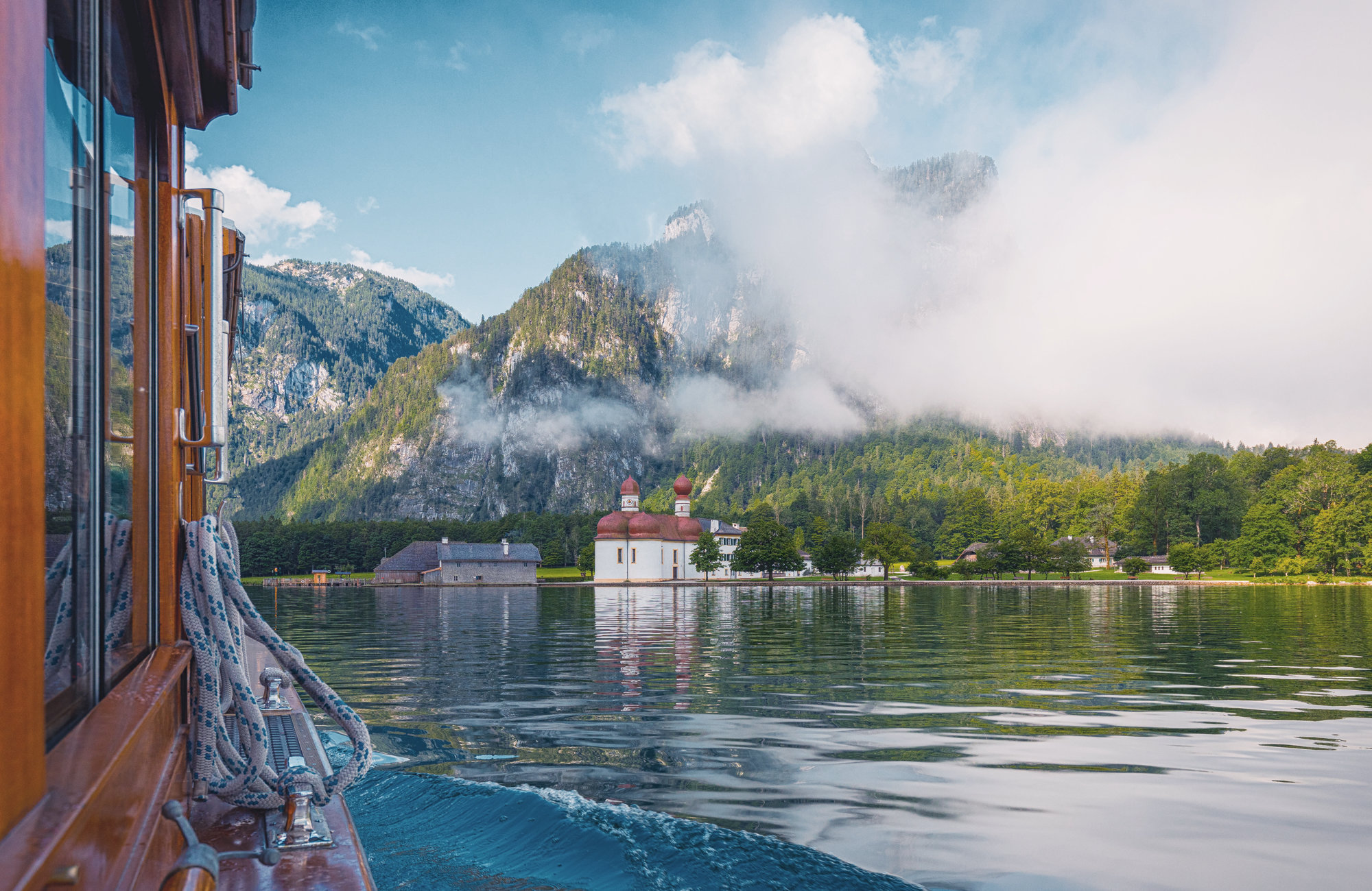 Bootsfahrt am Königsee, St. Bartholomä Kirche, Heiraten in den Bergen, Standesamtlich Heiraten in den Bergen, Almhochzeit, Hochzeit in den Bergen