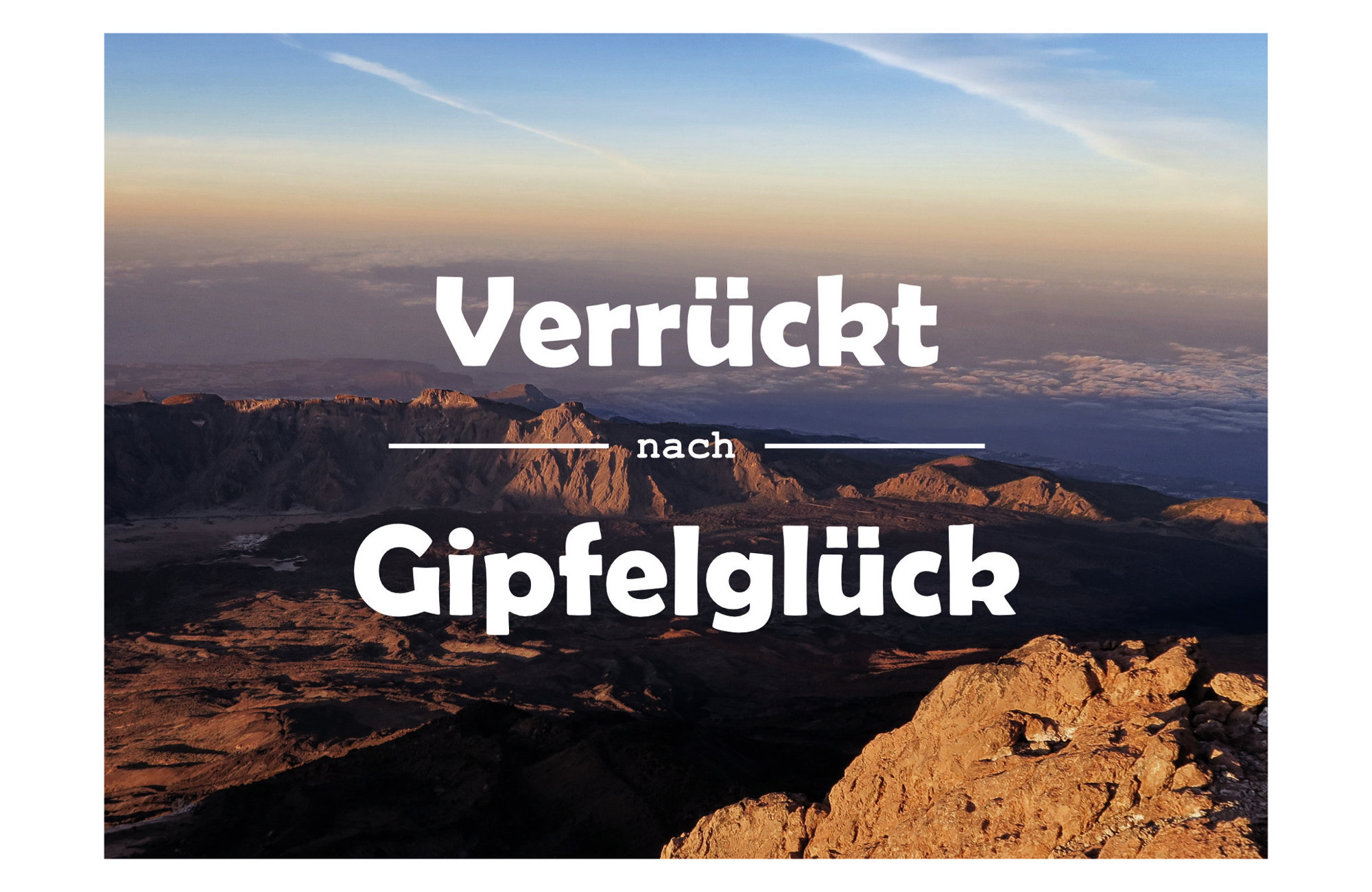 Postkartenset Inspirierende Bergsprüche 6 Bergpostkarten