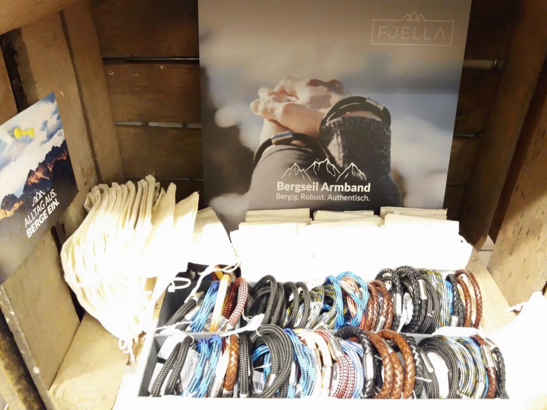 Fjella Bergseil Armbänder im Fachl Wien