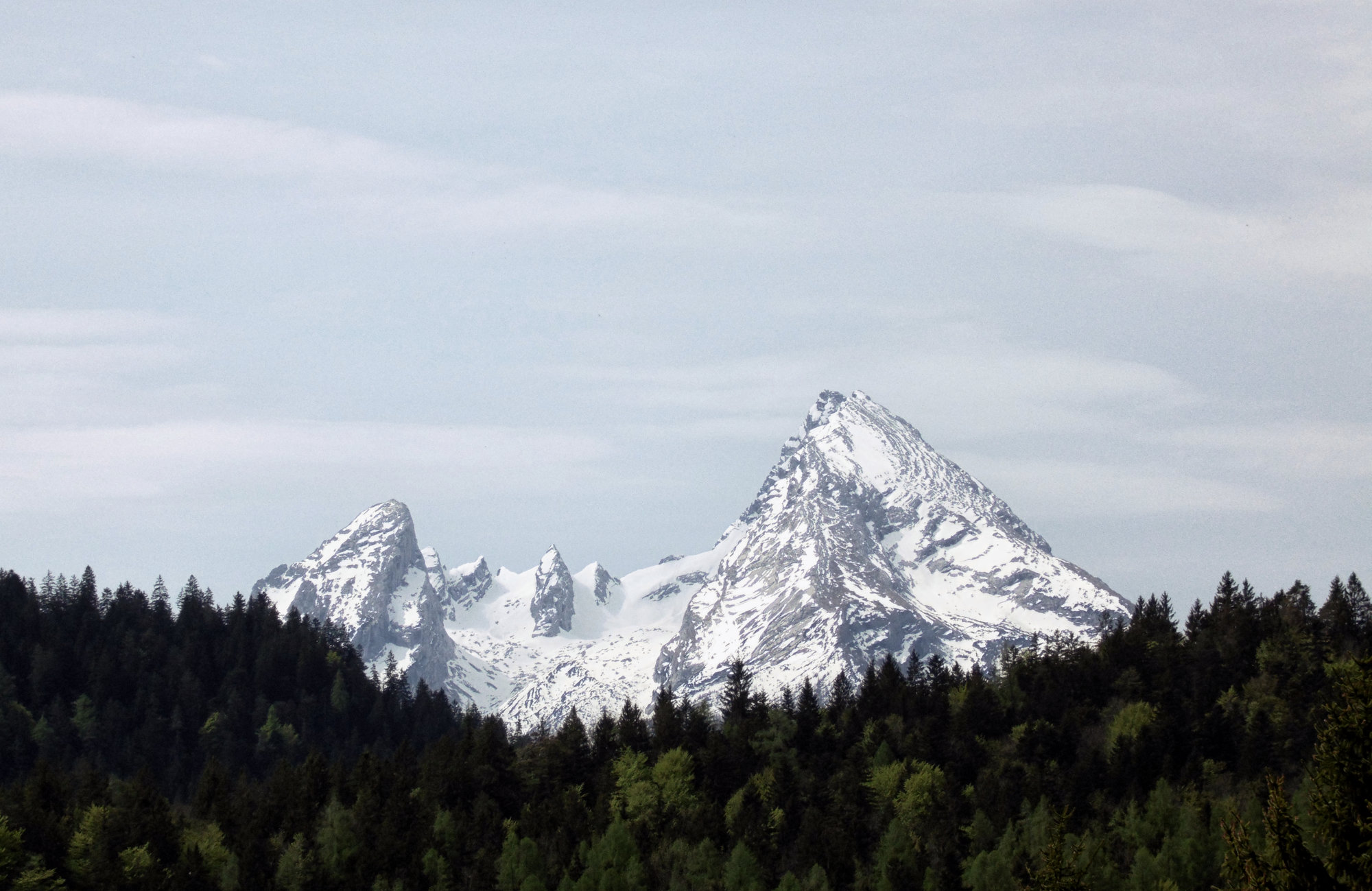 Wanderungen mit Blick auf den Watzmann, Berchtesgadener Alpen