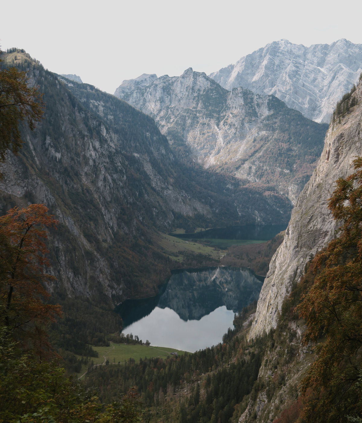 Der schönste Ausblick auf der Hüttentour am Königssee: Obersee, Königssee, Watzmann