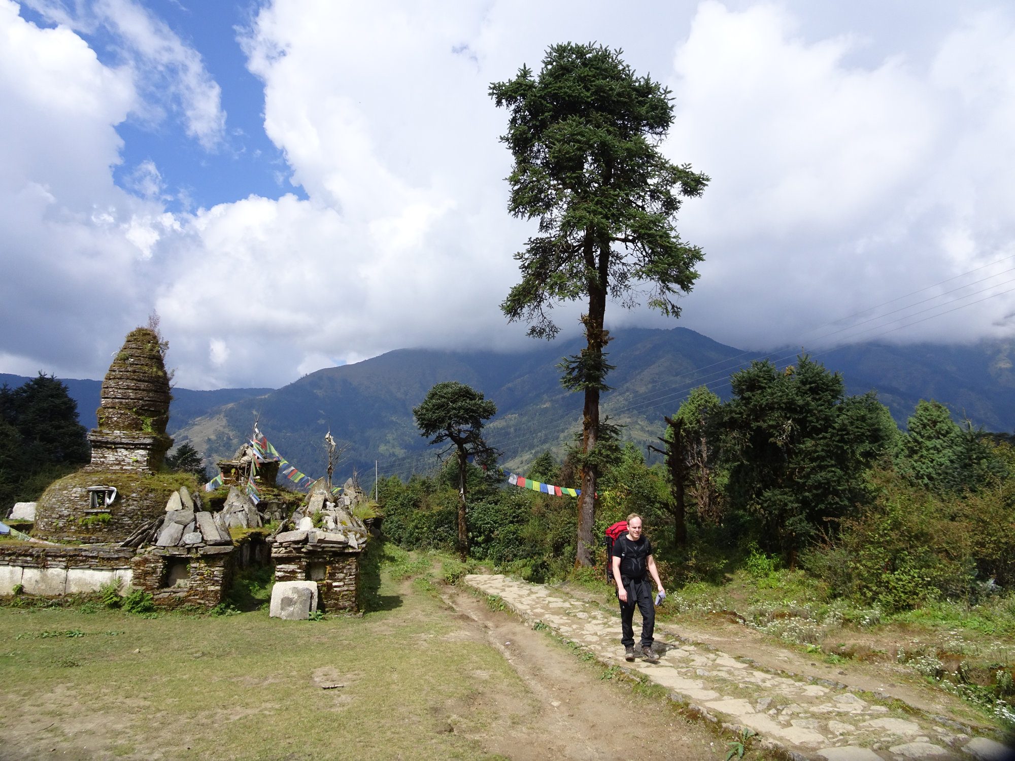 Chris am Anfang des Everest Base Camp Treks