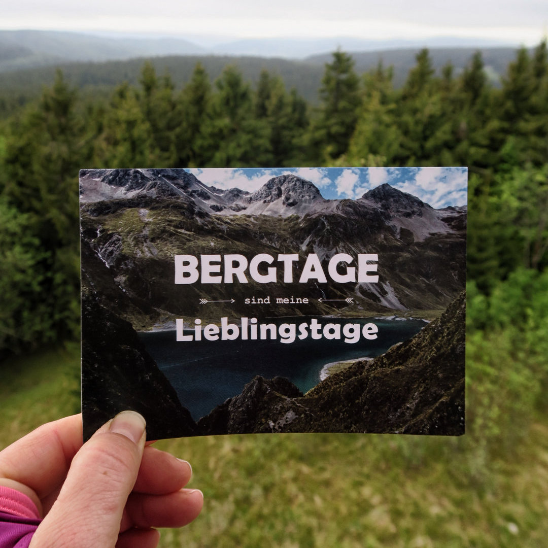 Bergtage sind meine Lieblingstage Postkarte