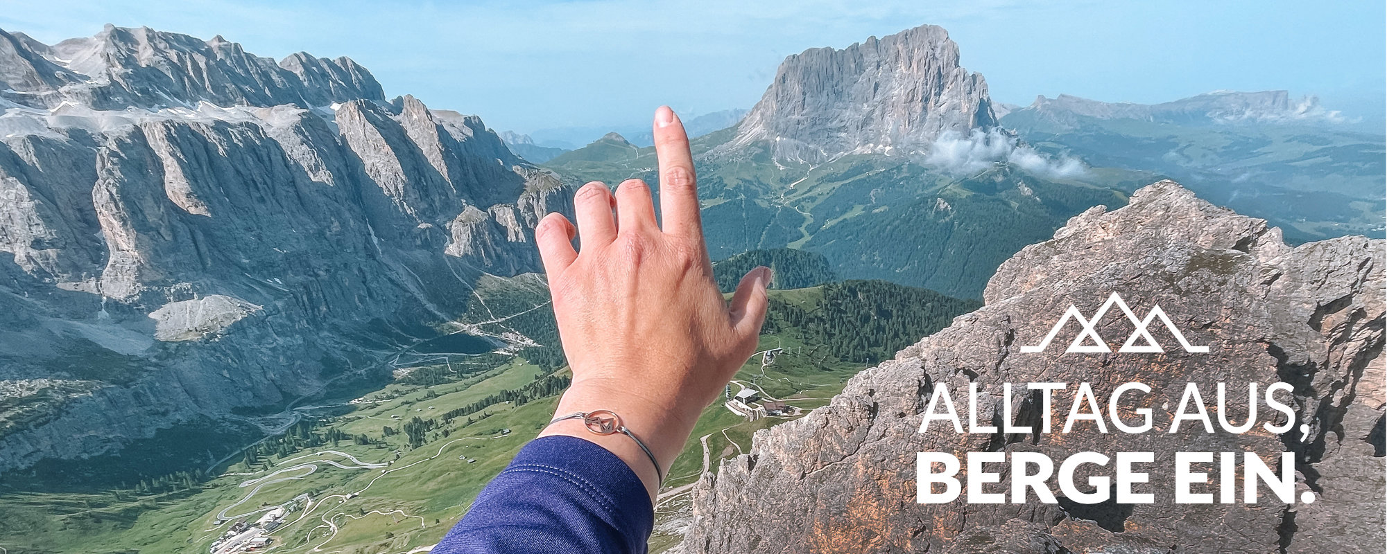 Alltag aus Berge ein Dolomiten Webseite