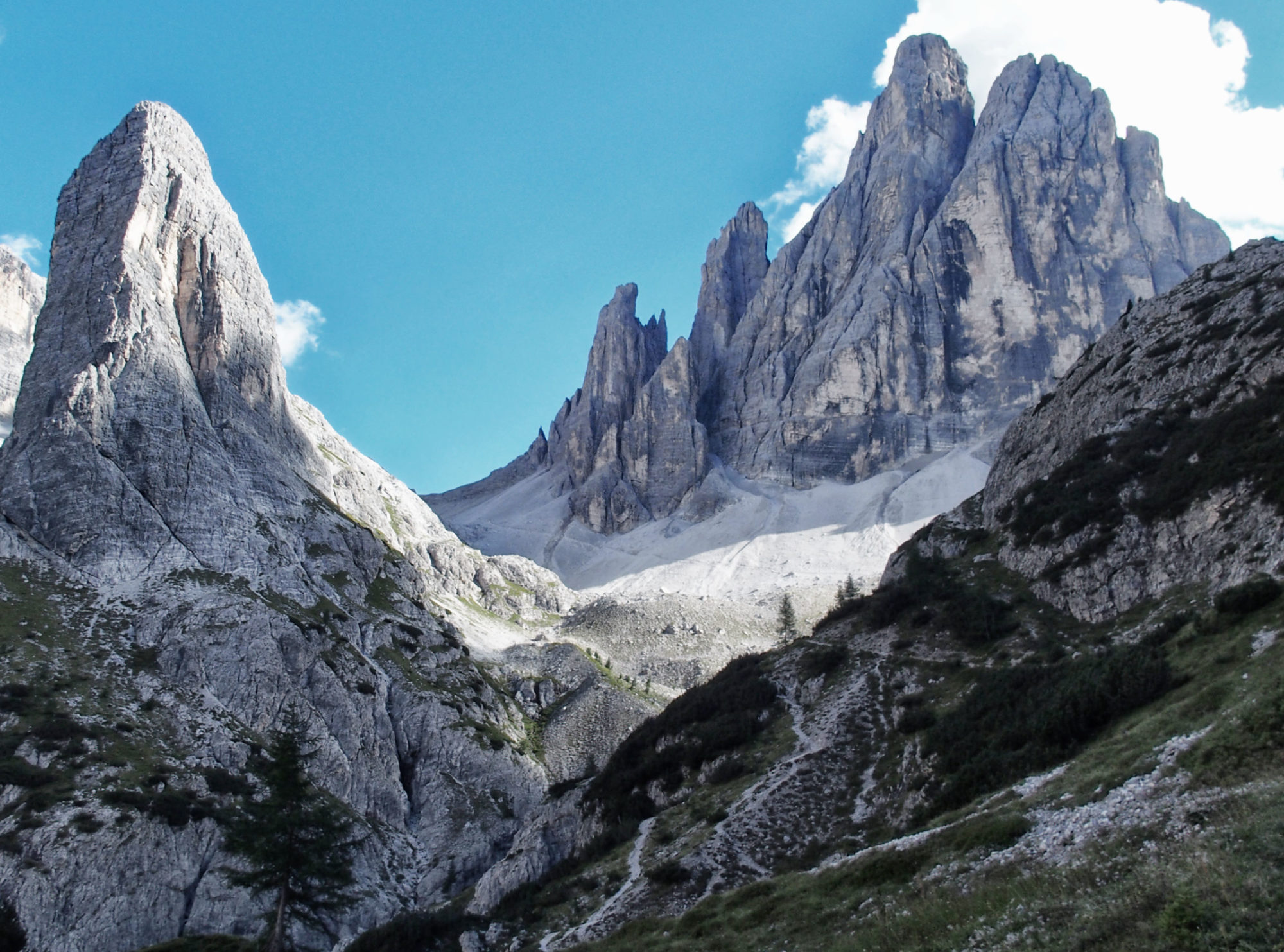 Weil es so schön ist, nochmal einen Blick zurück auf den Einserkofel