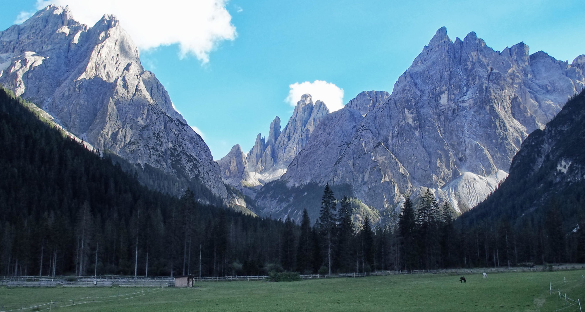 Noch ein letzter Blick auf das Panorama im Sonnenuntergang