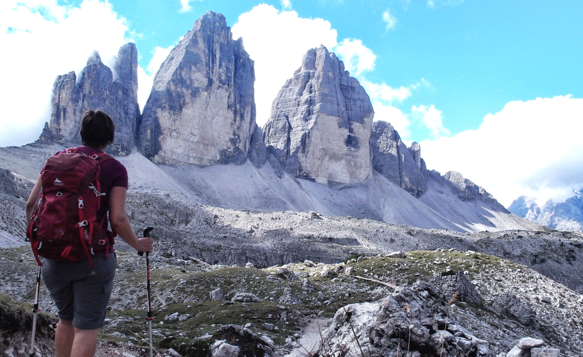 Angekommen beim Wahrzeichen der Dolomiten: den Drei Zinnen