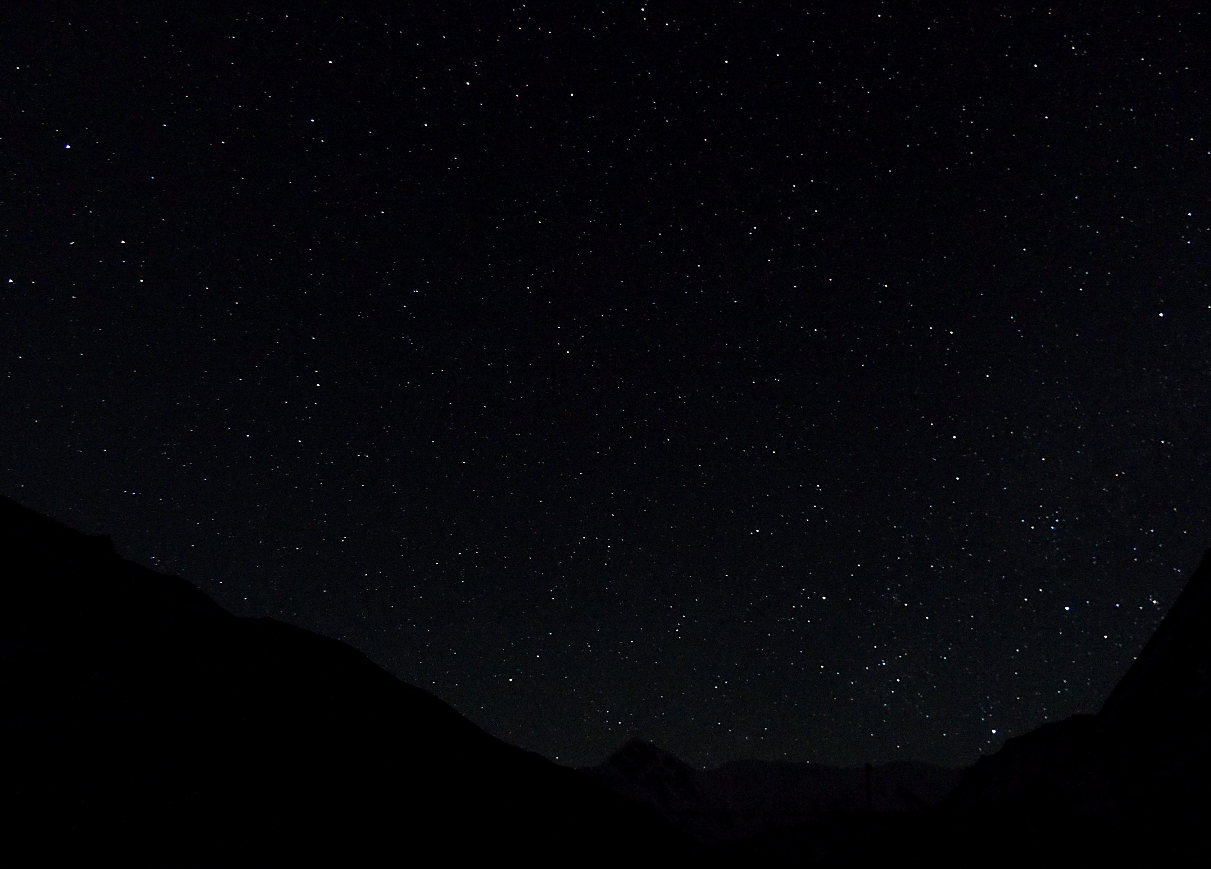 Nachthimmel über Thorong Phedi