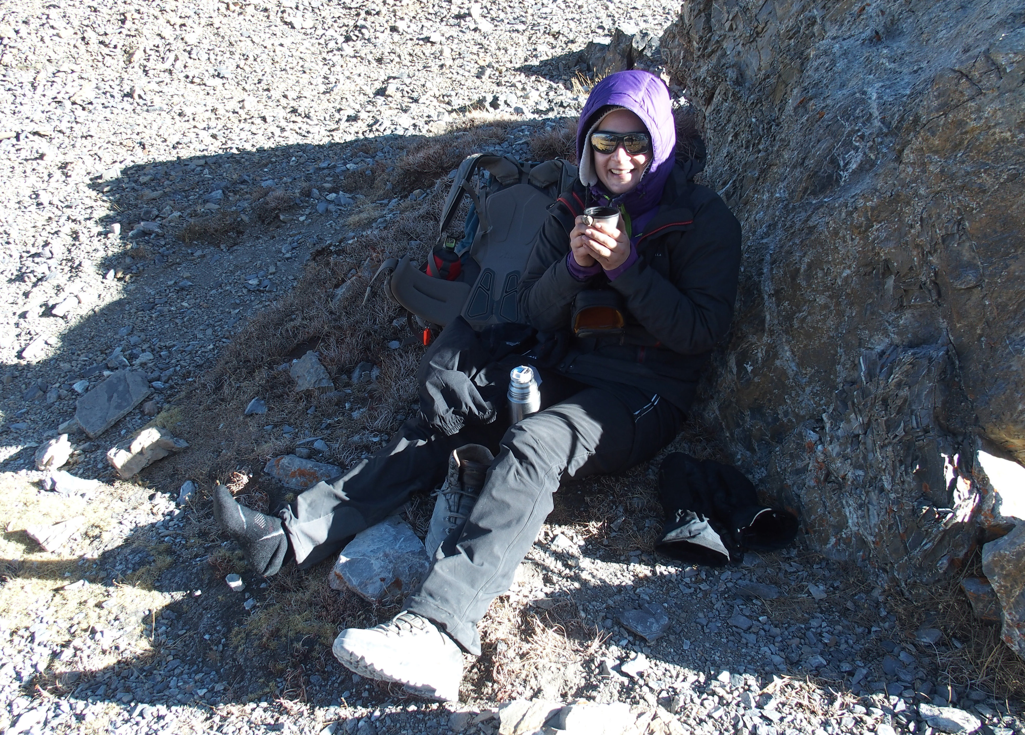 Pause zum Aufwärmen