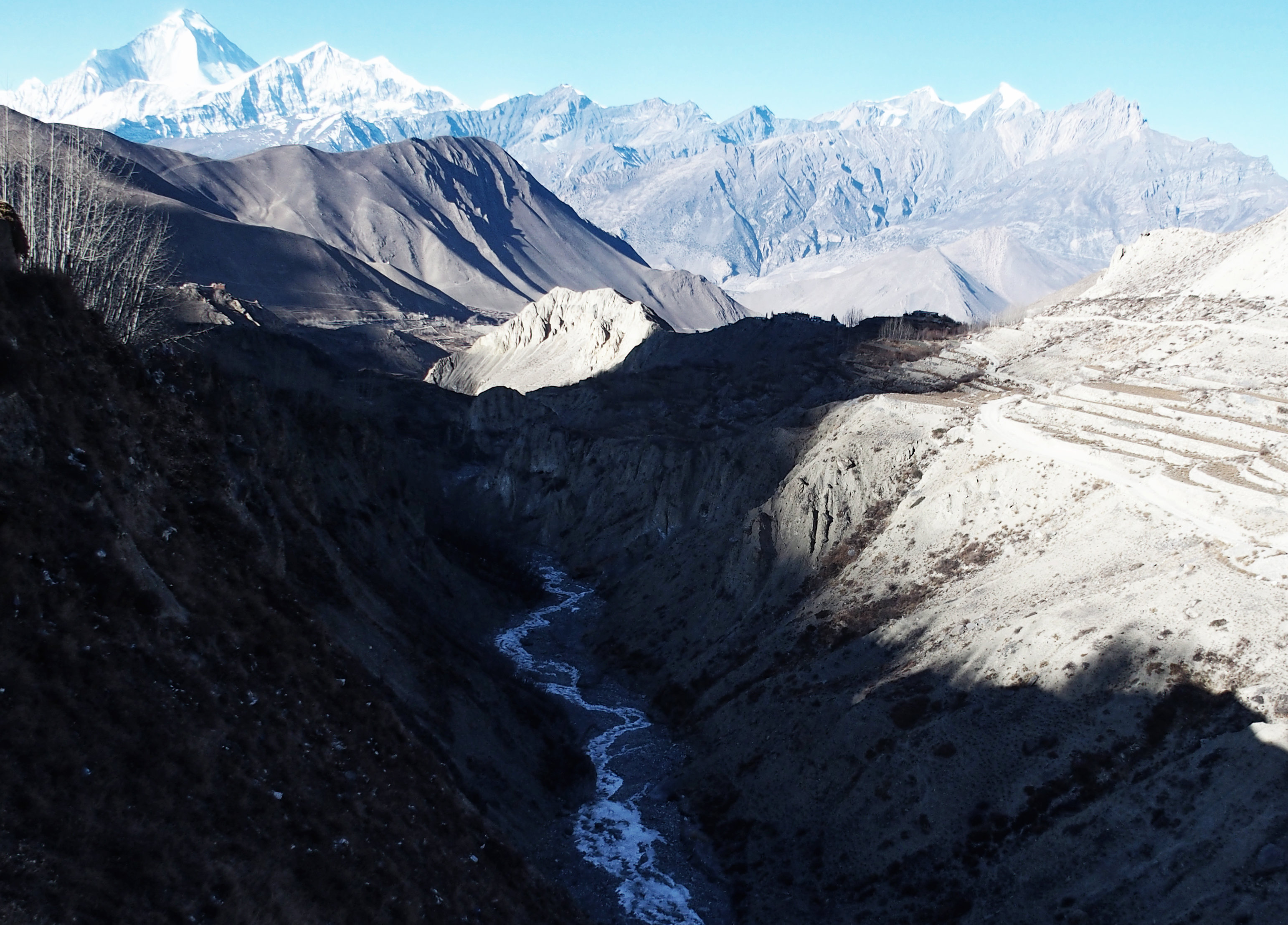 Auf dem Weg von Muktinath nach Kagbeni