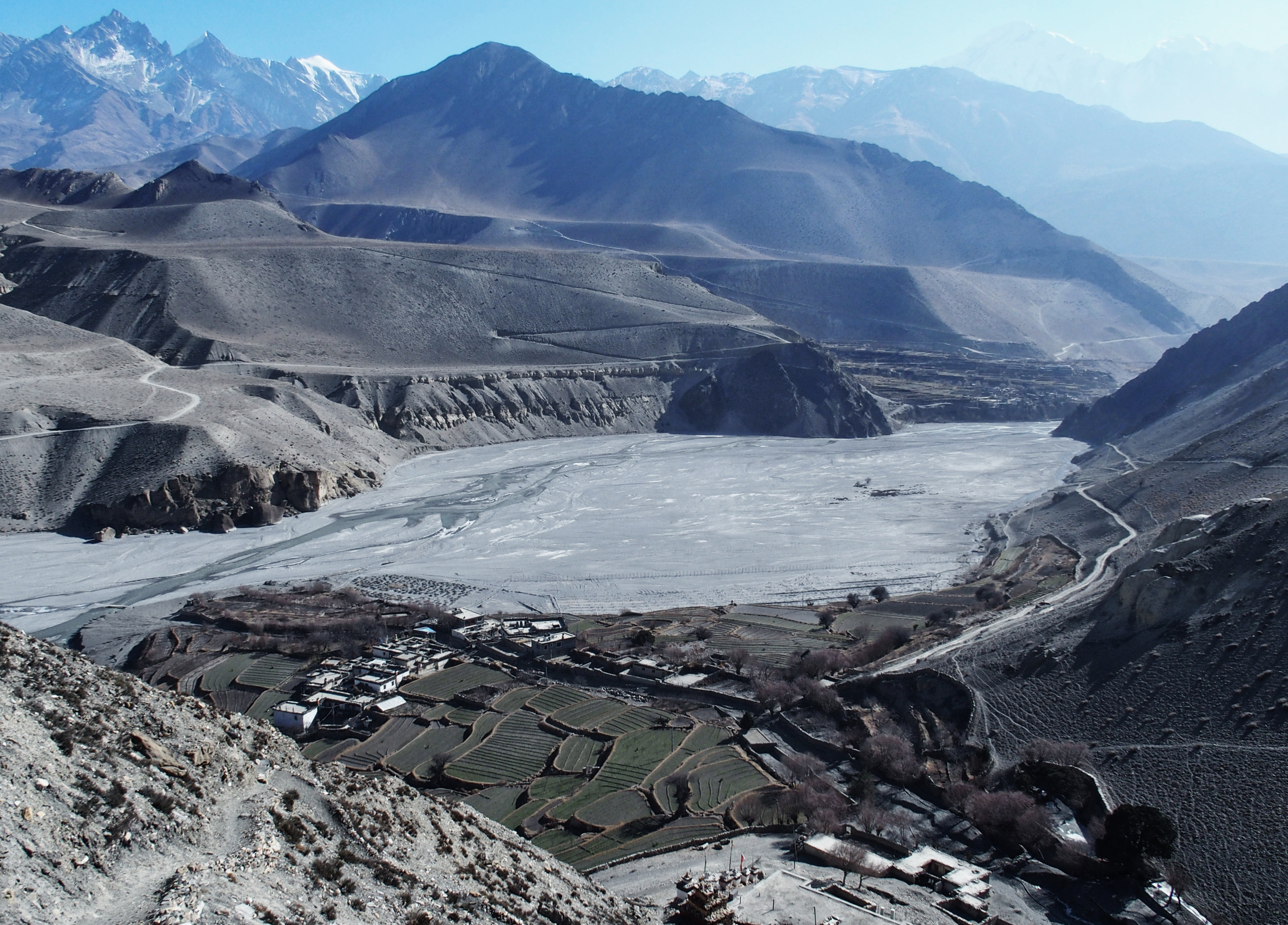 Blick von Tiri nach Kagbeni