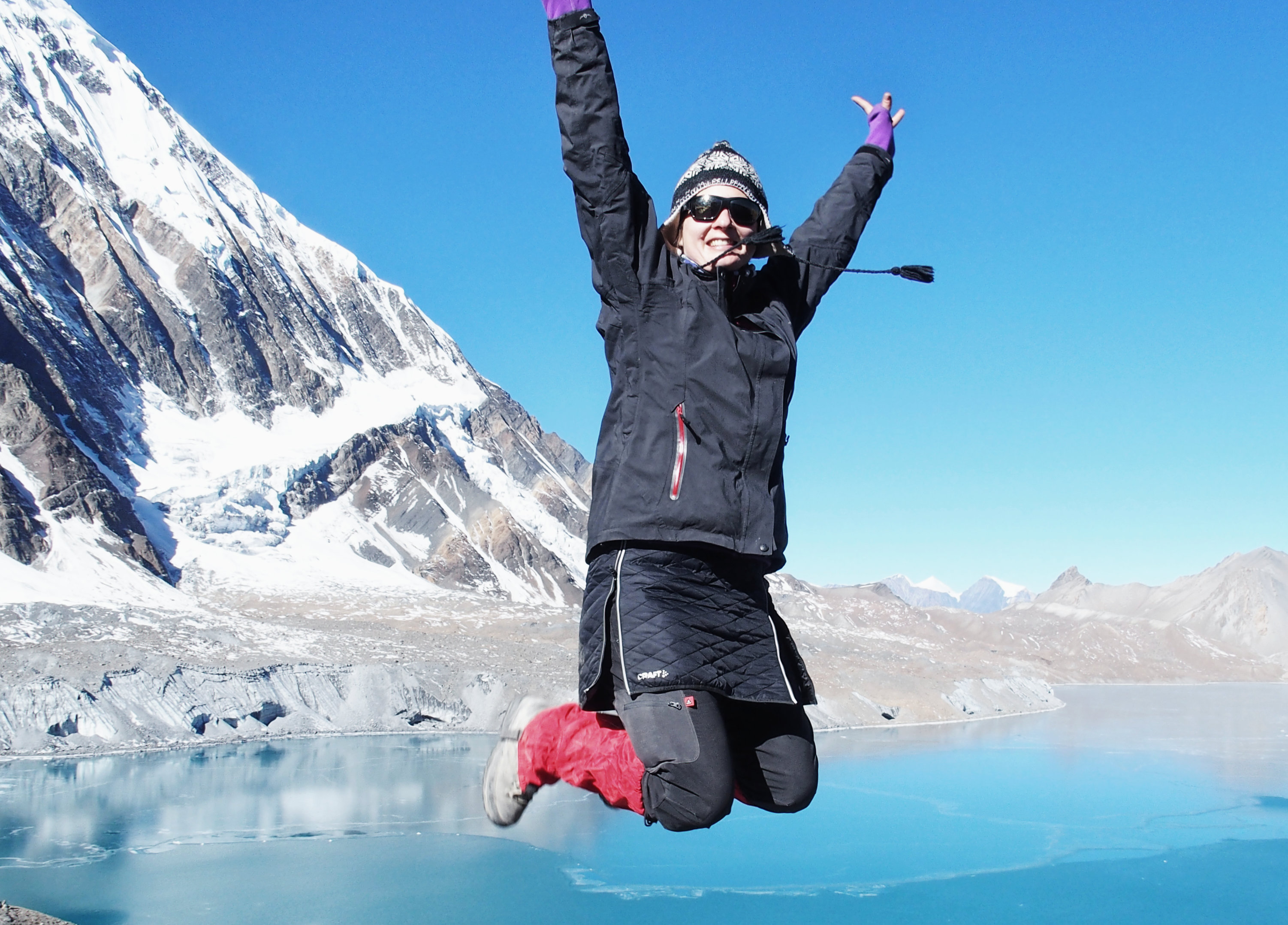 Yay, ich bin am höchsten See der Welt!