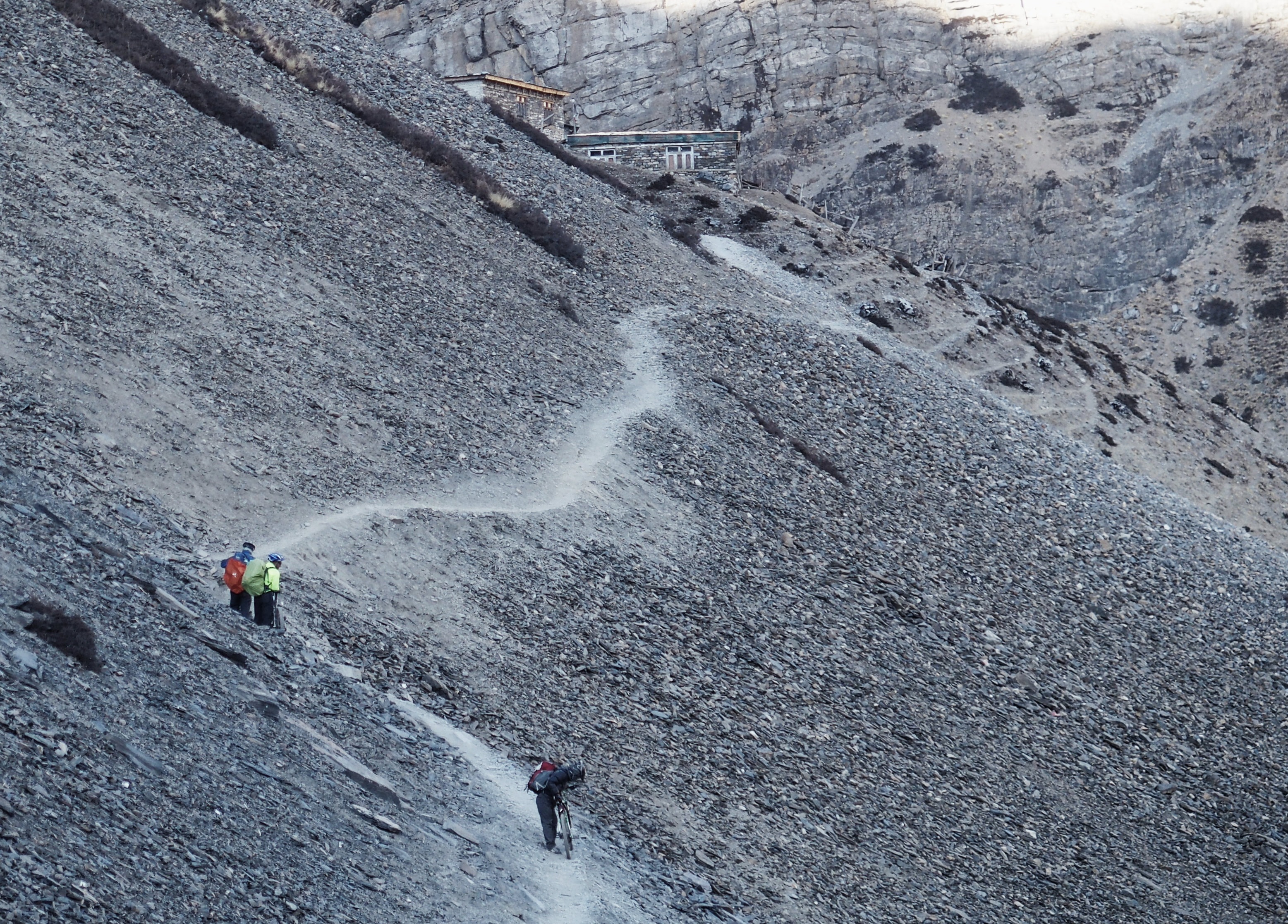 Auf dem Weg zum Thorong Phedi Camp - Annapurna Circuit Trekking