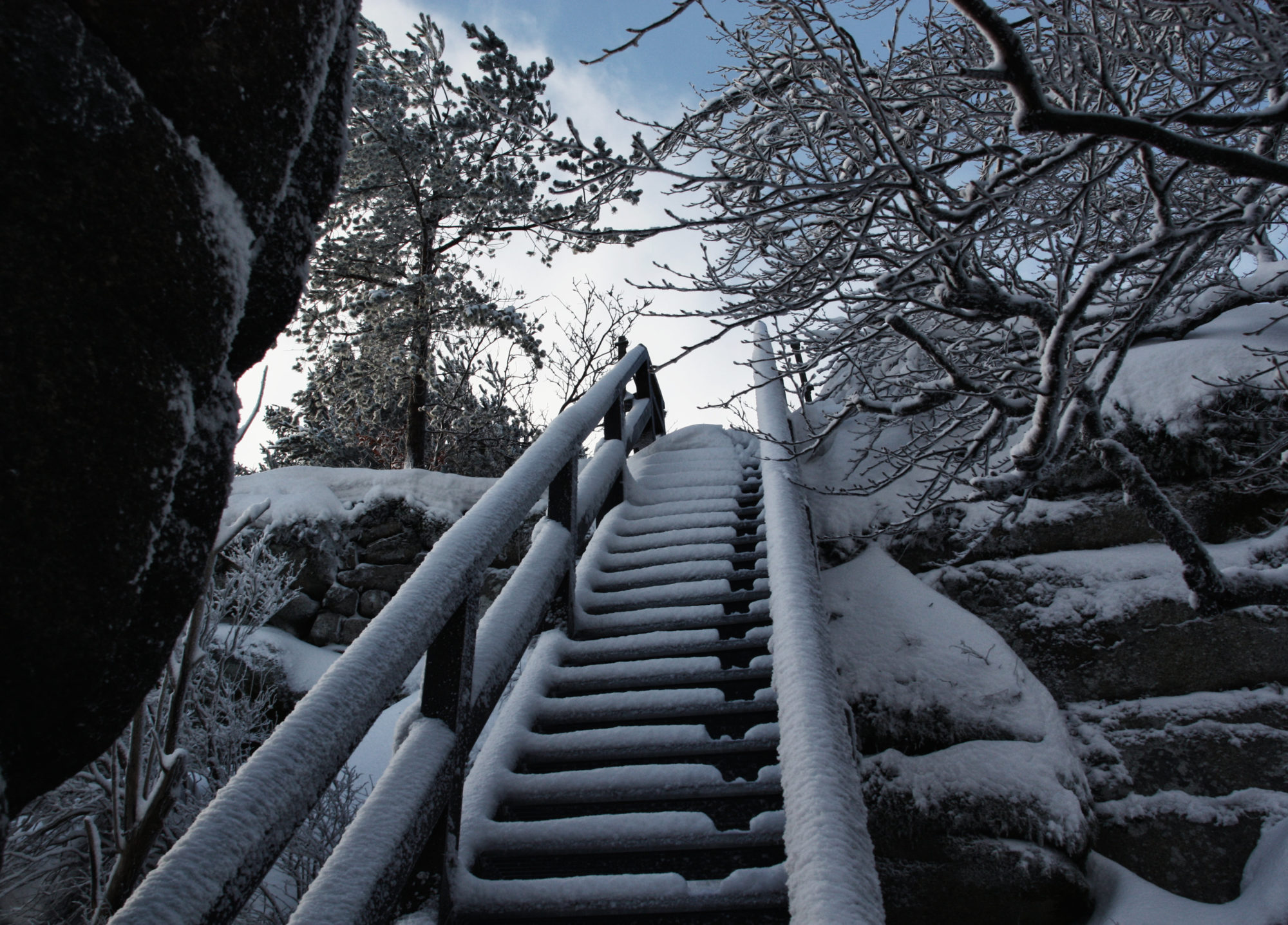 Aufstieg zur Rudolfstein Aussichtswarte