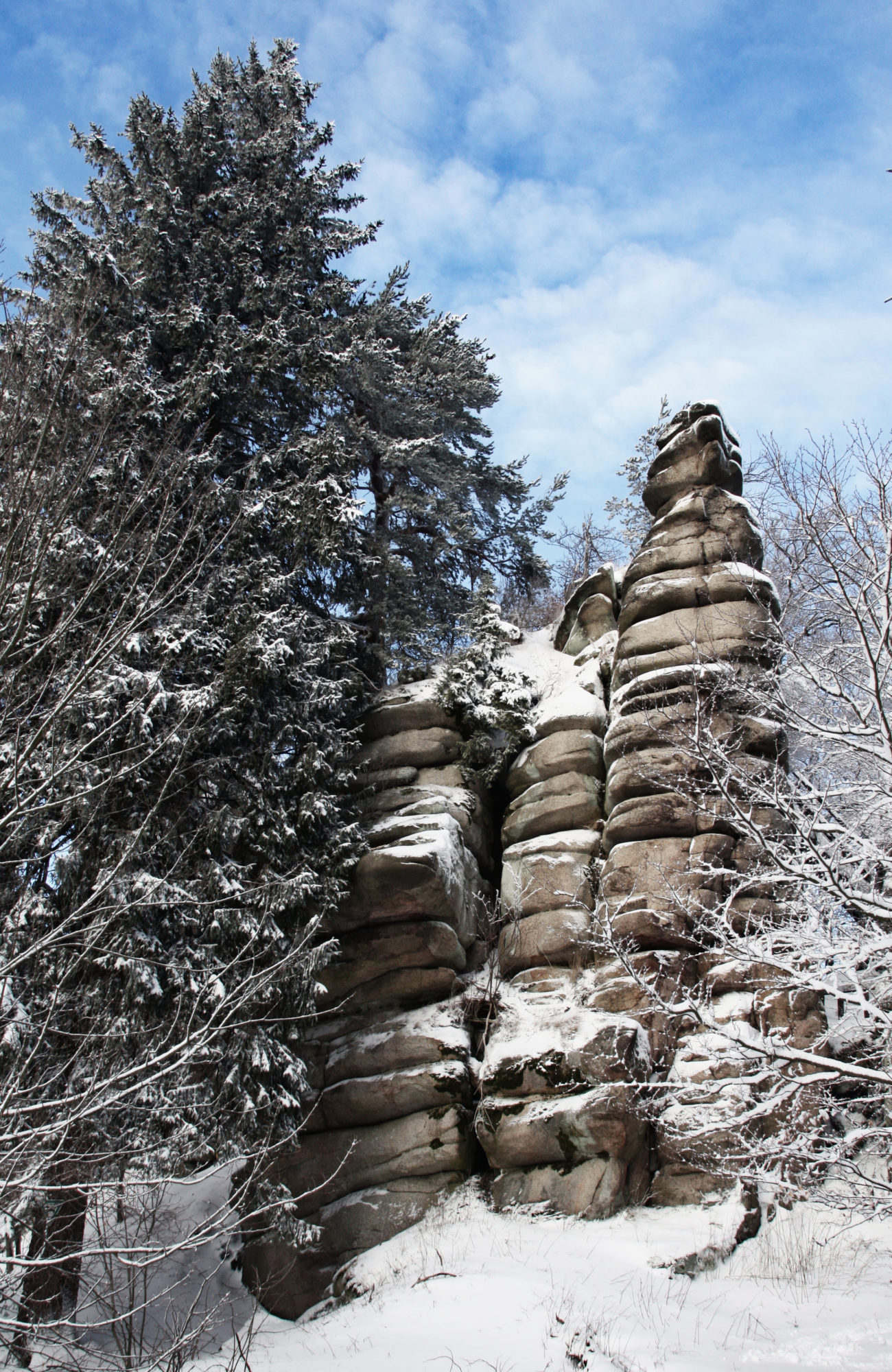 Plattenfelsen im Fichtelgebirge