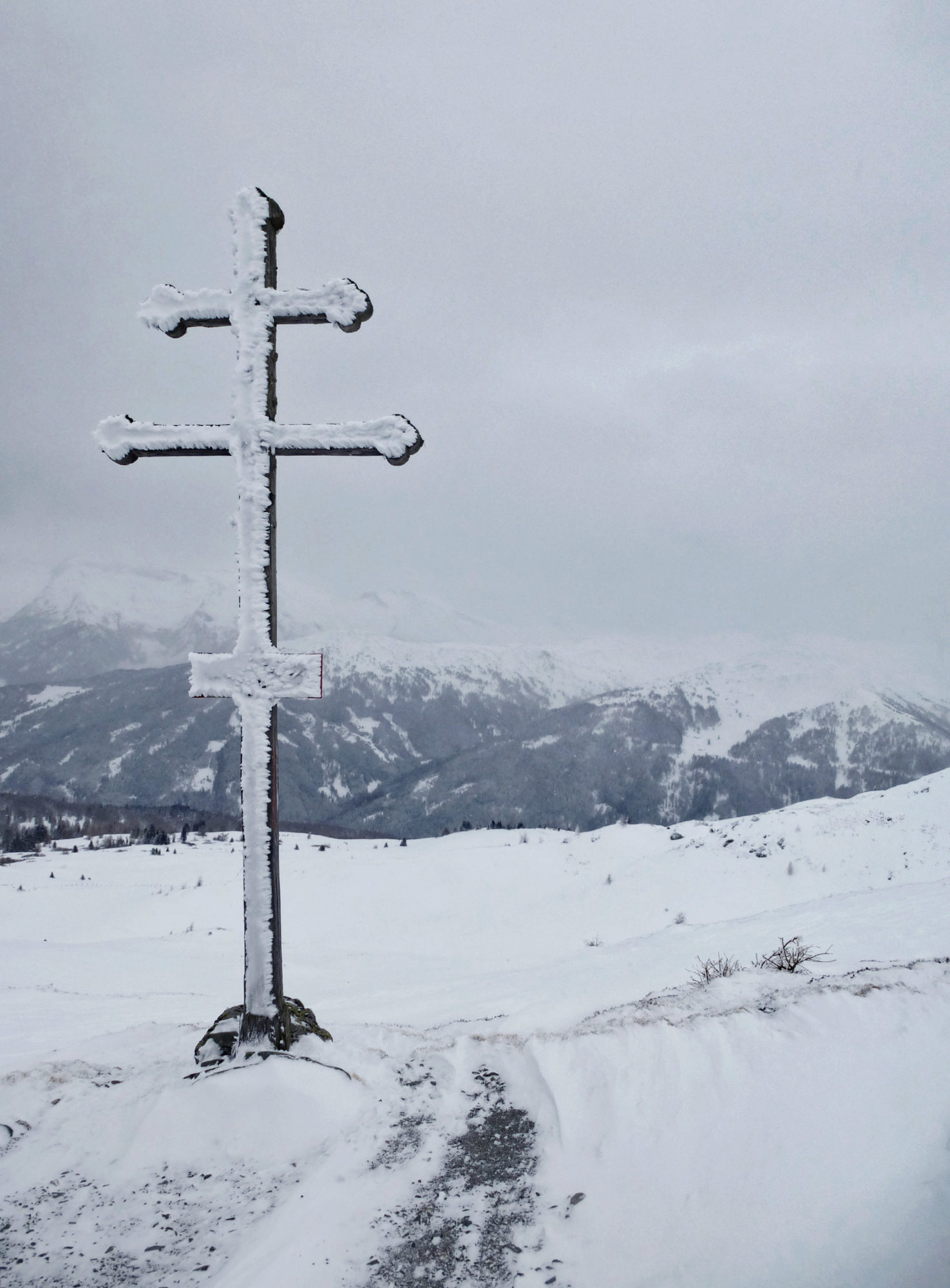 Eggerjoch im Winter. Schneeschuhtour