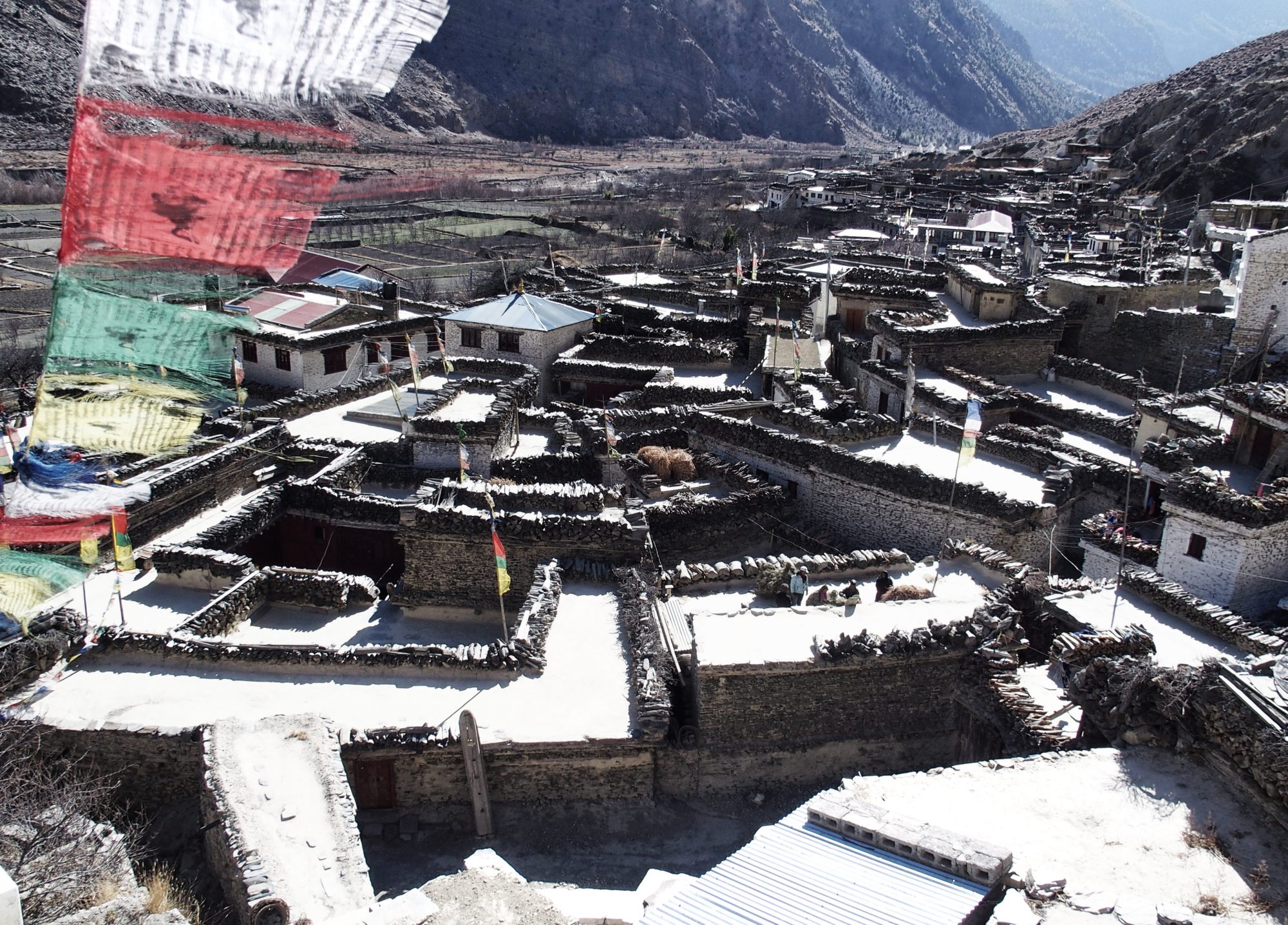 Die Dächer von Marpha. Annapurna Circuit Trekking