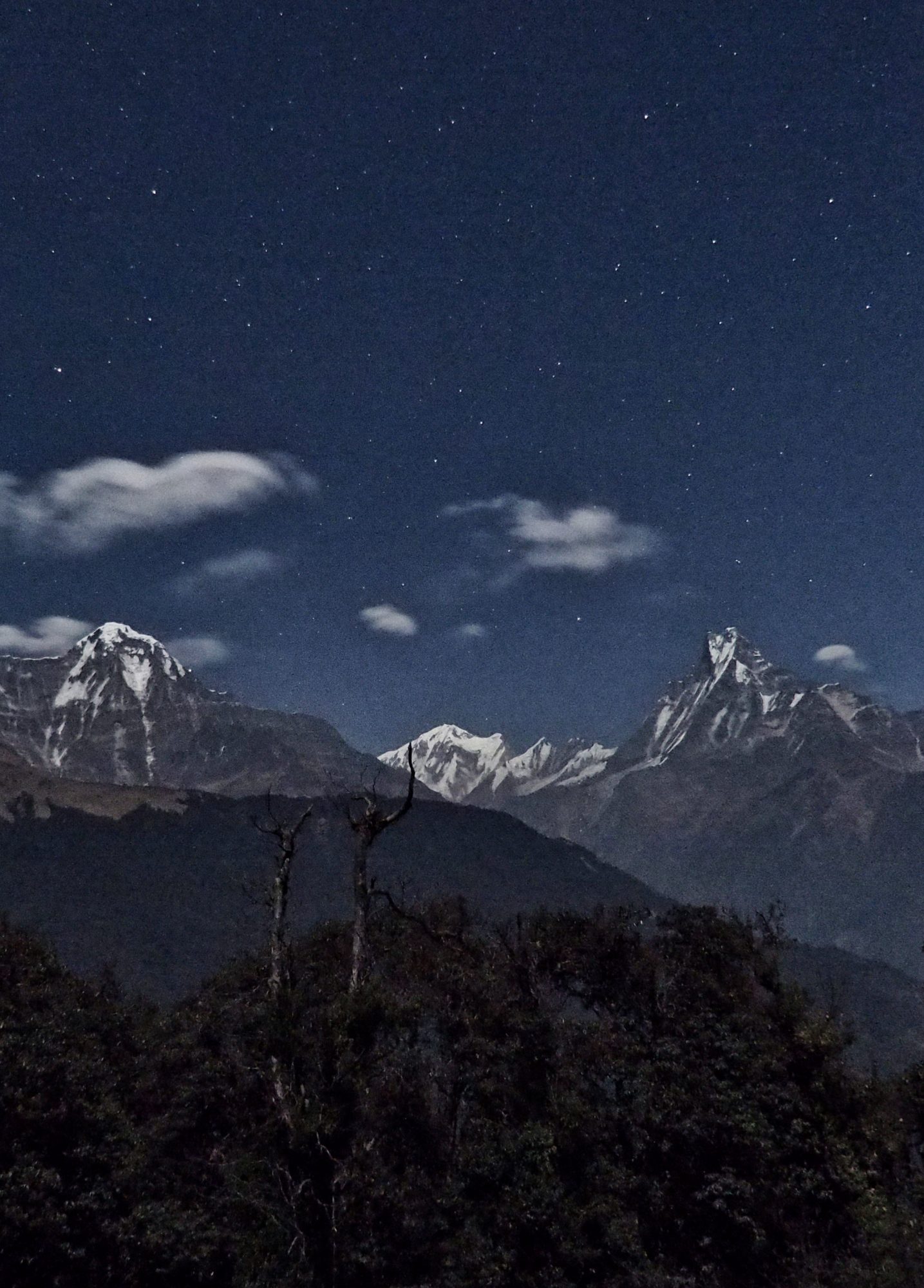 Sternenhimmel über Tadapani. Nepal