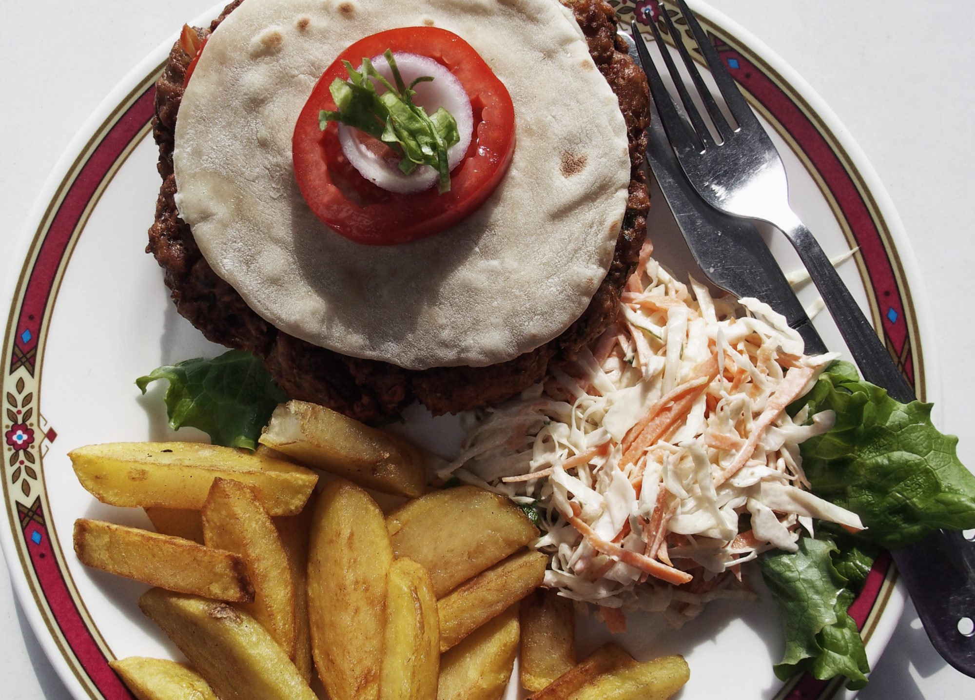 Super lecker Veggie Burger. Annapurna Base Camp Trek