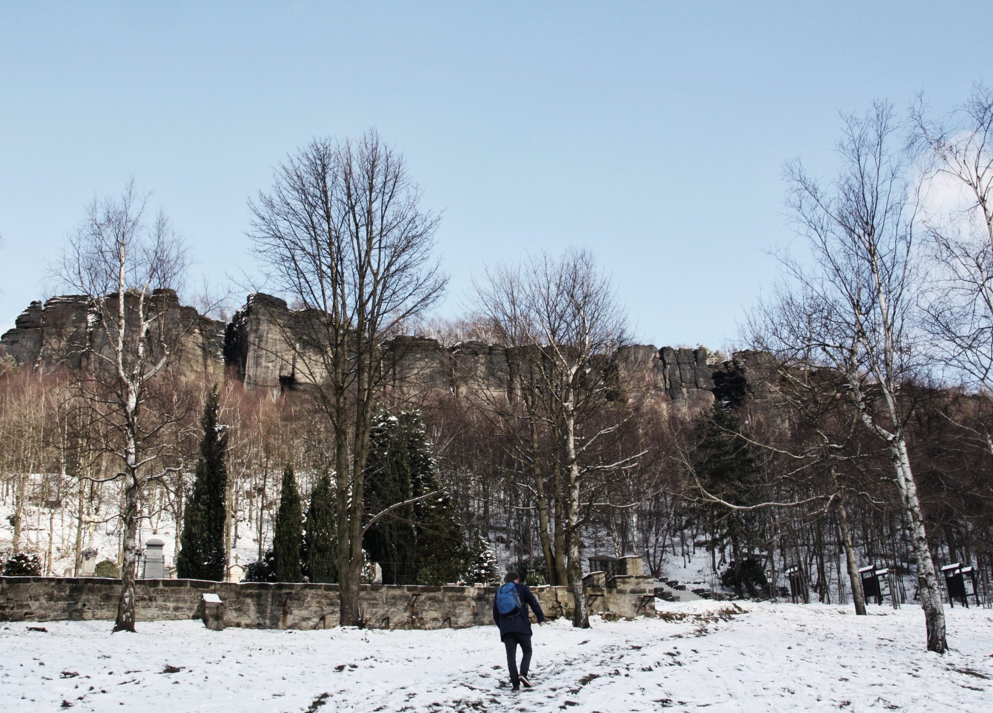 Sächsische Schweiz, Elbsandsteingebirge, Tissa, Tissa Wände, Böhmische Schweiz, Winter, Wandern