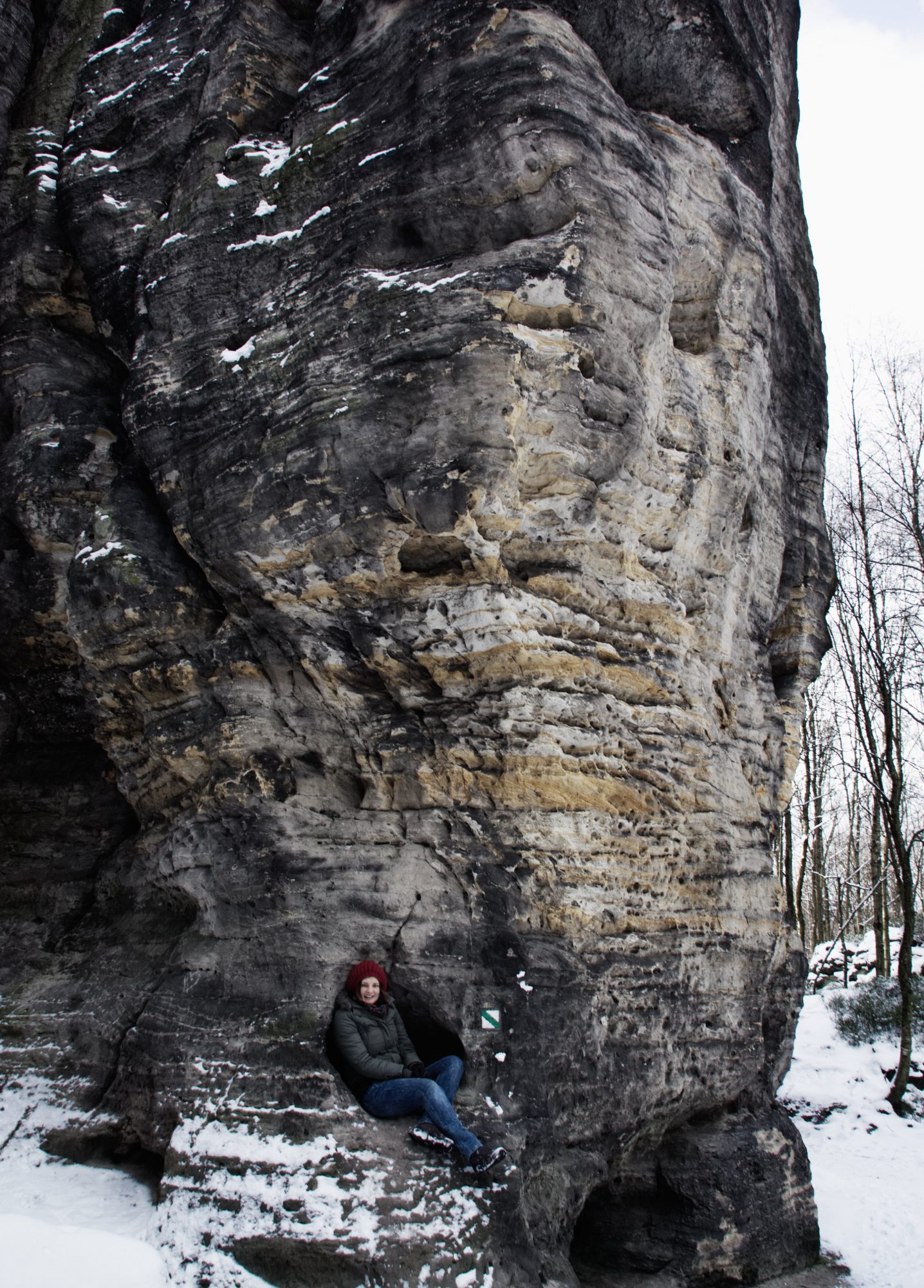 Sächsische Schweiz, Elbsandsteingebirge, Tissa, Tissa Wände, Böhmische Schweiz, Winter, Wandern