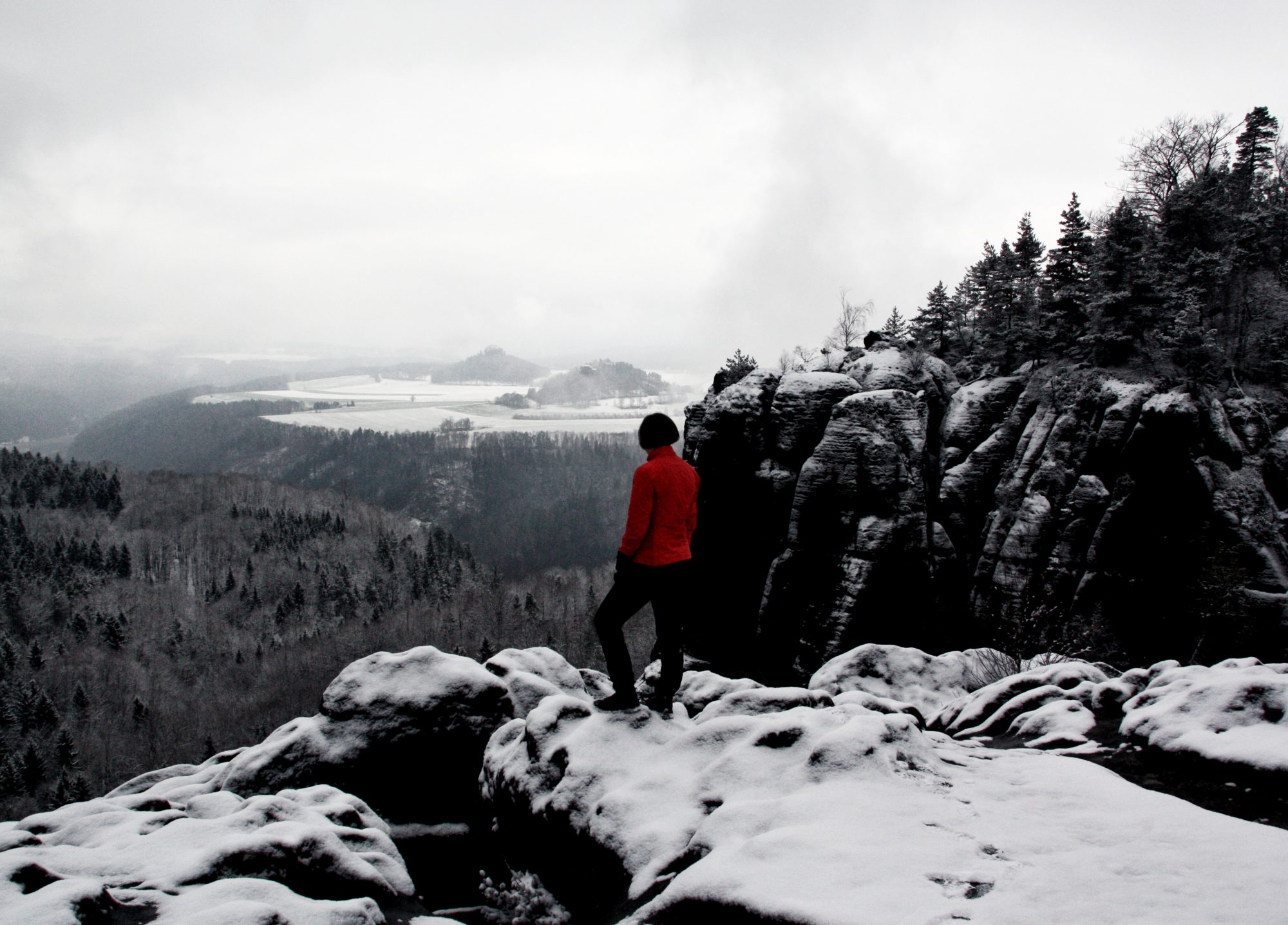 Carolafelsen, Elbsandsteingebirge, Sächsische Schweiz, Wandern, Wandertour