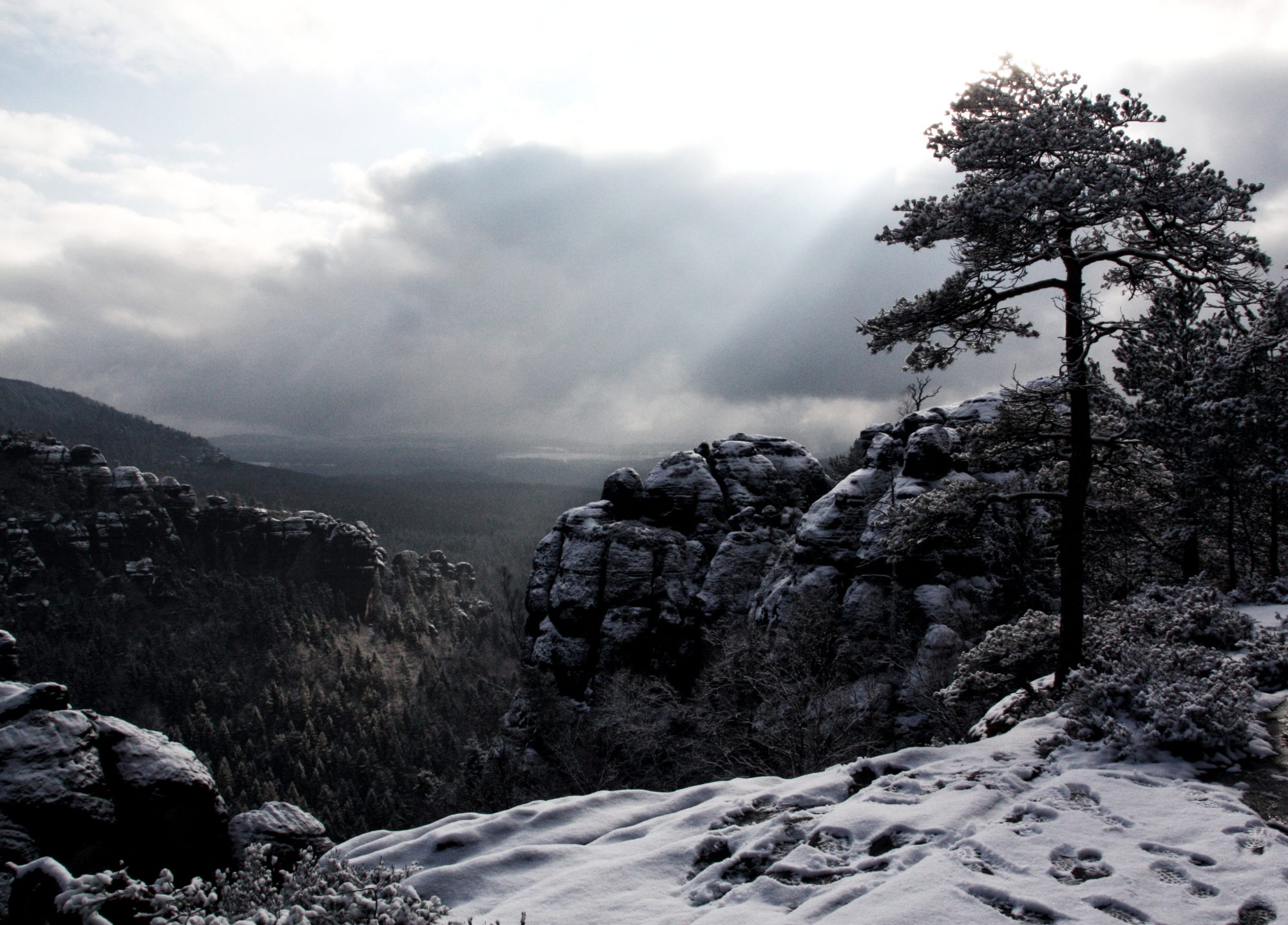 Aussicht Dorn, Elbsandsteingebirge, Sächsische Schweiz, Wandern, Wandertour