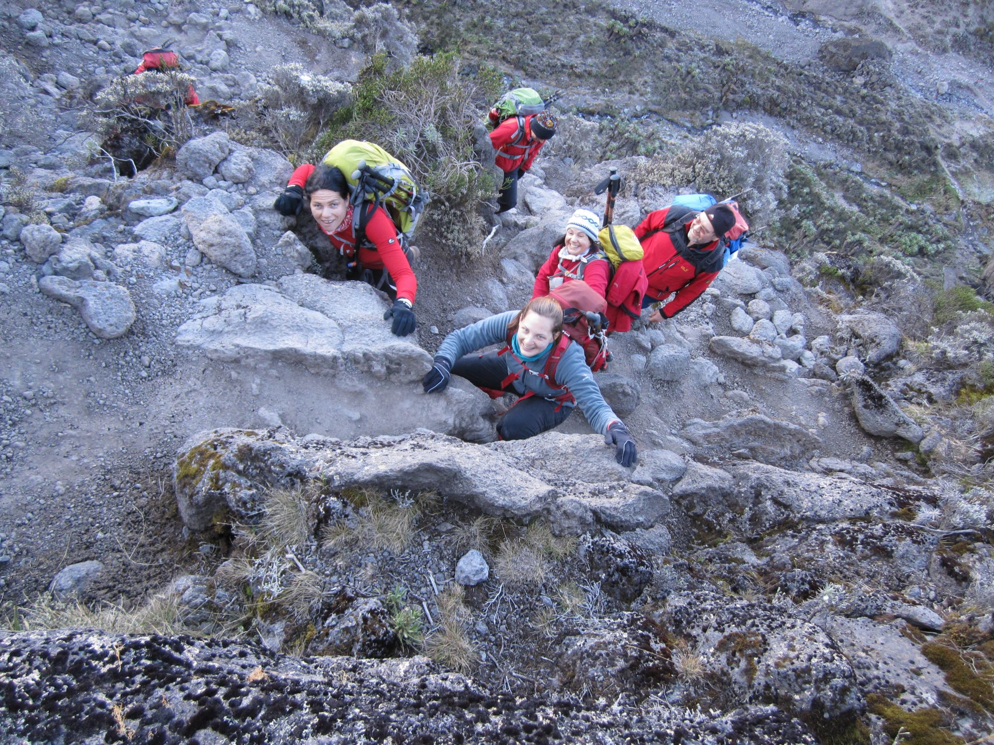 Breakfast Wall Klettern, Kilimandscharo, Kilimandscharo besteigen, Tansania, Afrika, Kilimandscharo Tour, Erfahrungsbericht, Machame Route