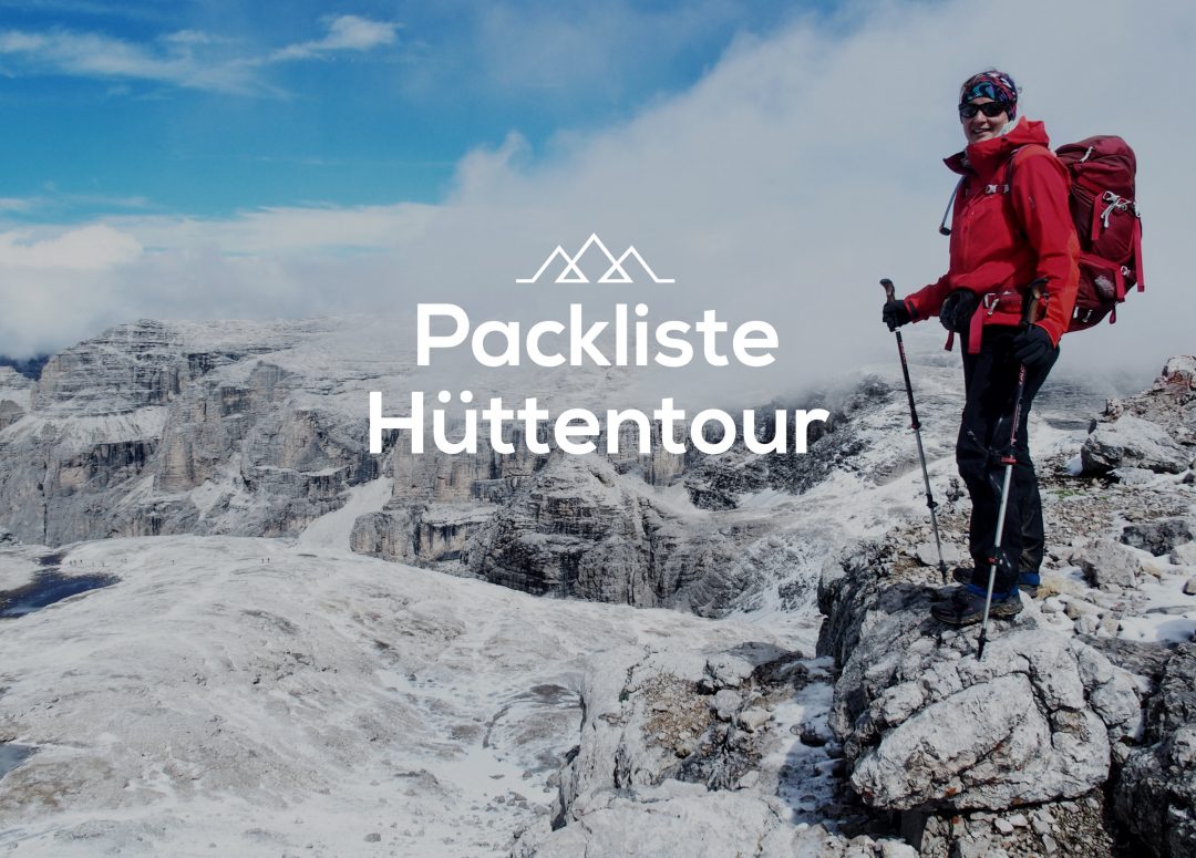 Packliste Hüttentour, Packliste Alpenüberquerung, Wandern, Mehrtagestour,