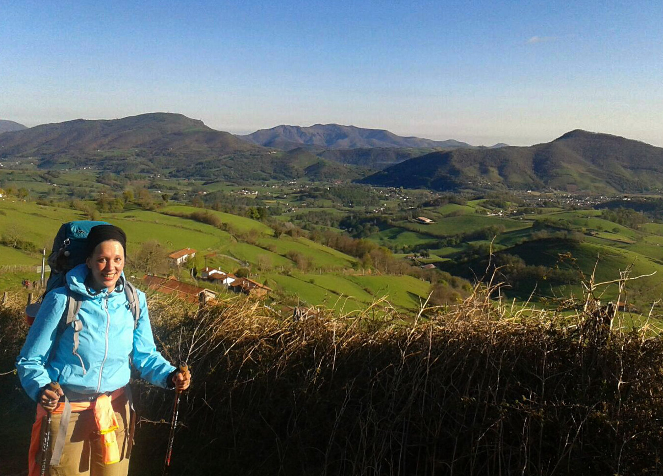 Audrey im Wanderland, Ibaneta Pass, Camino Francés, Wandern, Wandertour, Pilgern, Jakobsweg, Pyrenäeen, Frankreich, Spanien