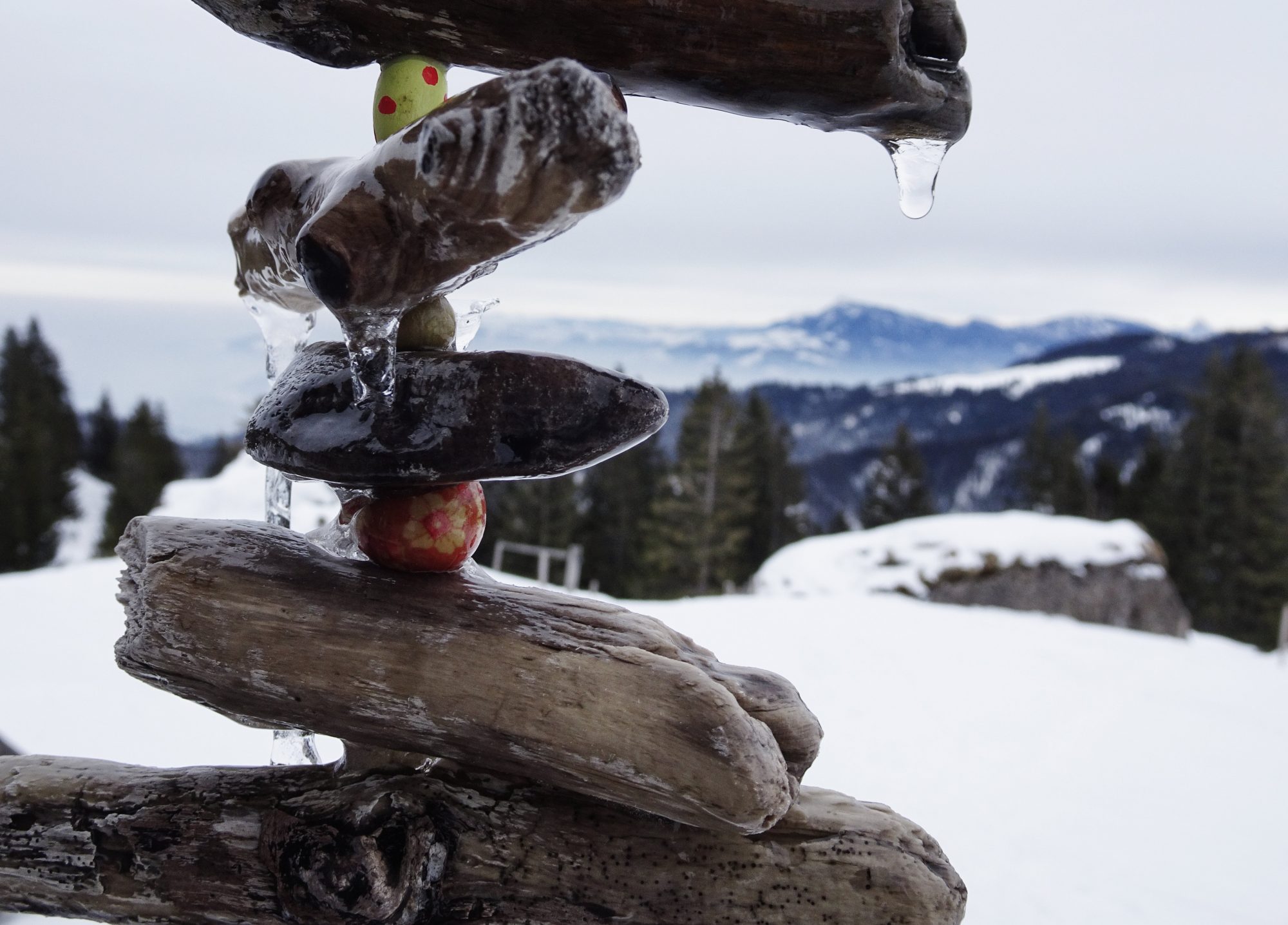 Schweiz, Luzern, Eigenthal, Winterwanderung Pilatus, Schneeschuhwandern