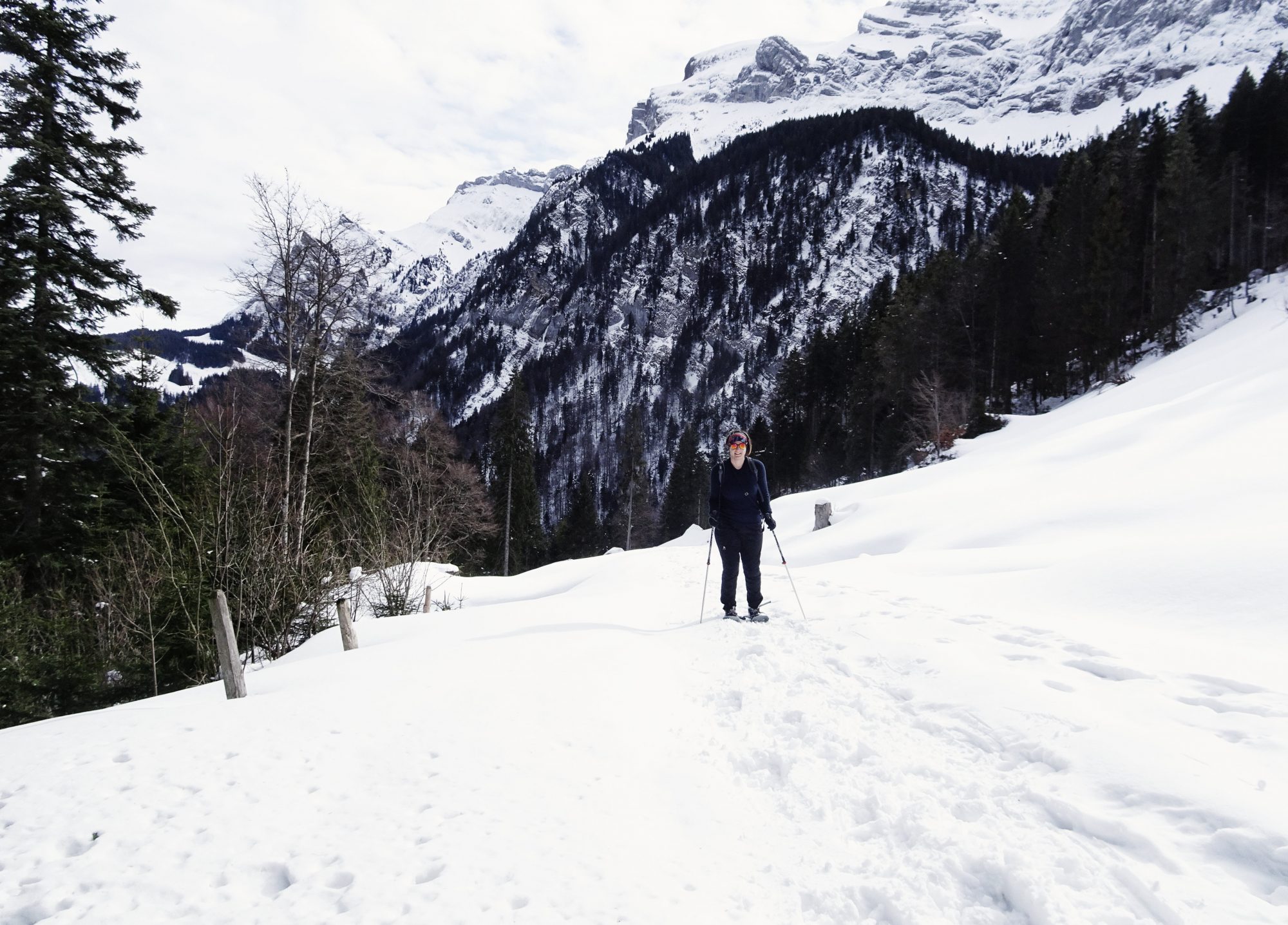 Schweiz, Luzern, Eigenthal, Winterwanderung Pilatus, Schneeschuhwandern