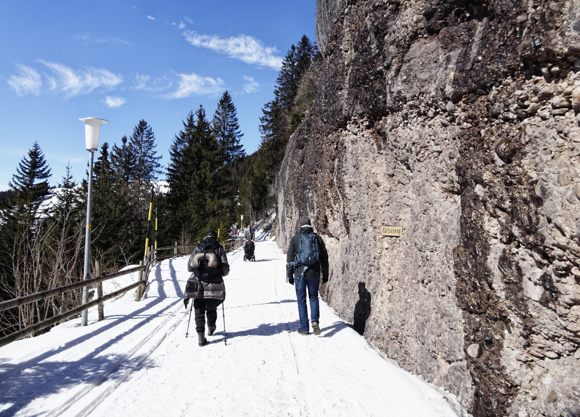 Schweiz, Luzern, Zürich, Rigi, Winterwanderung, Felsenweg