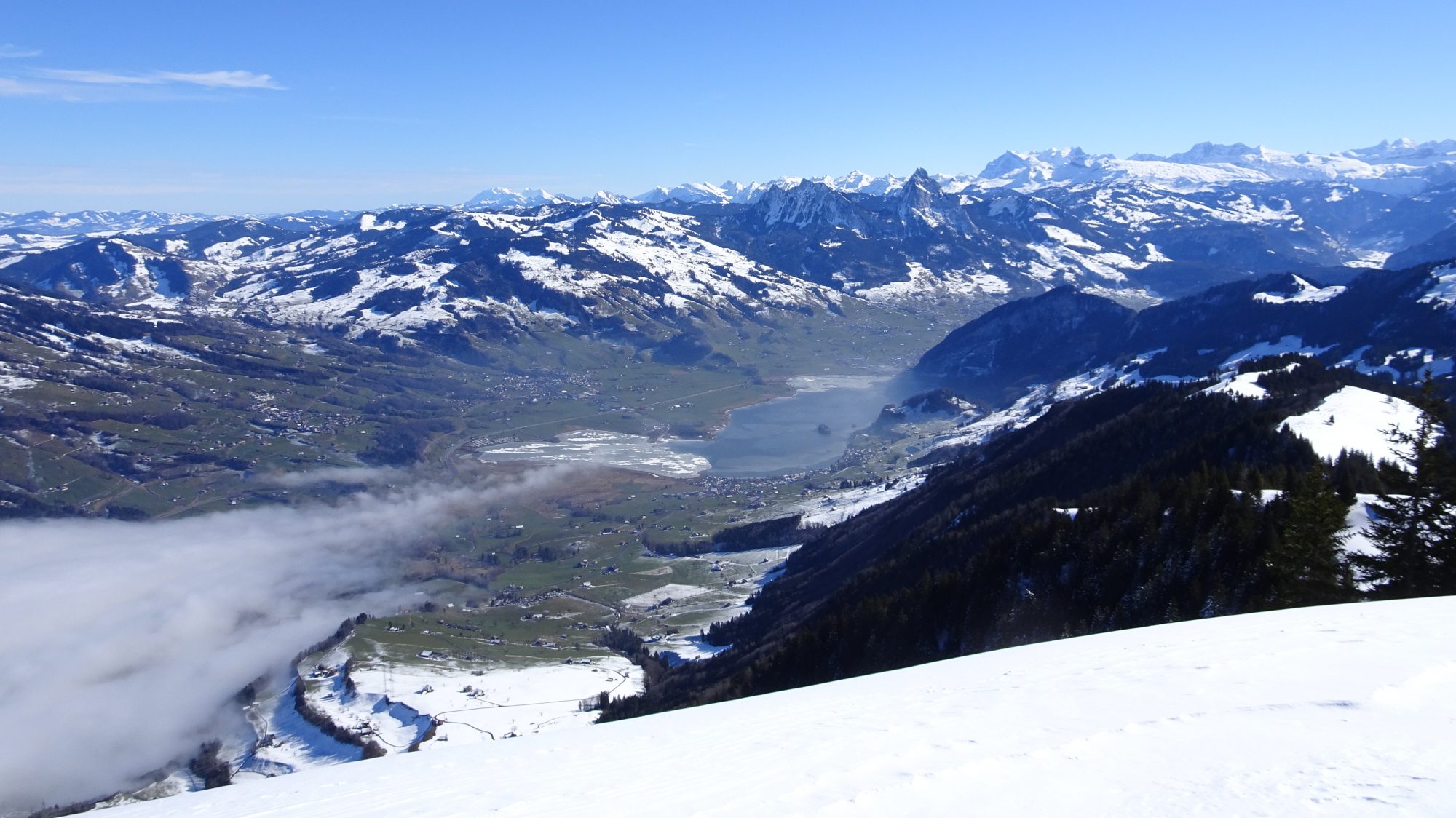 See, Schweiz, Luzern, Zürich, Rigi, Winterwanderung