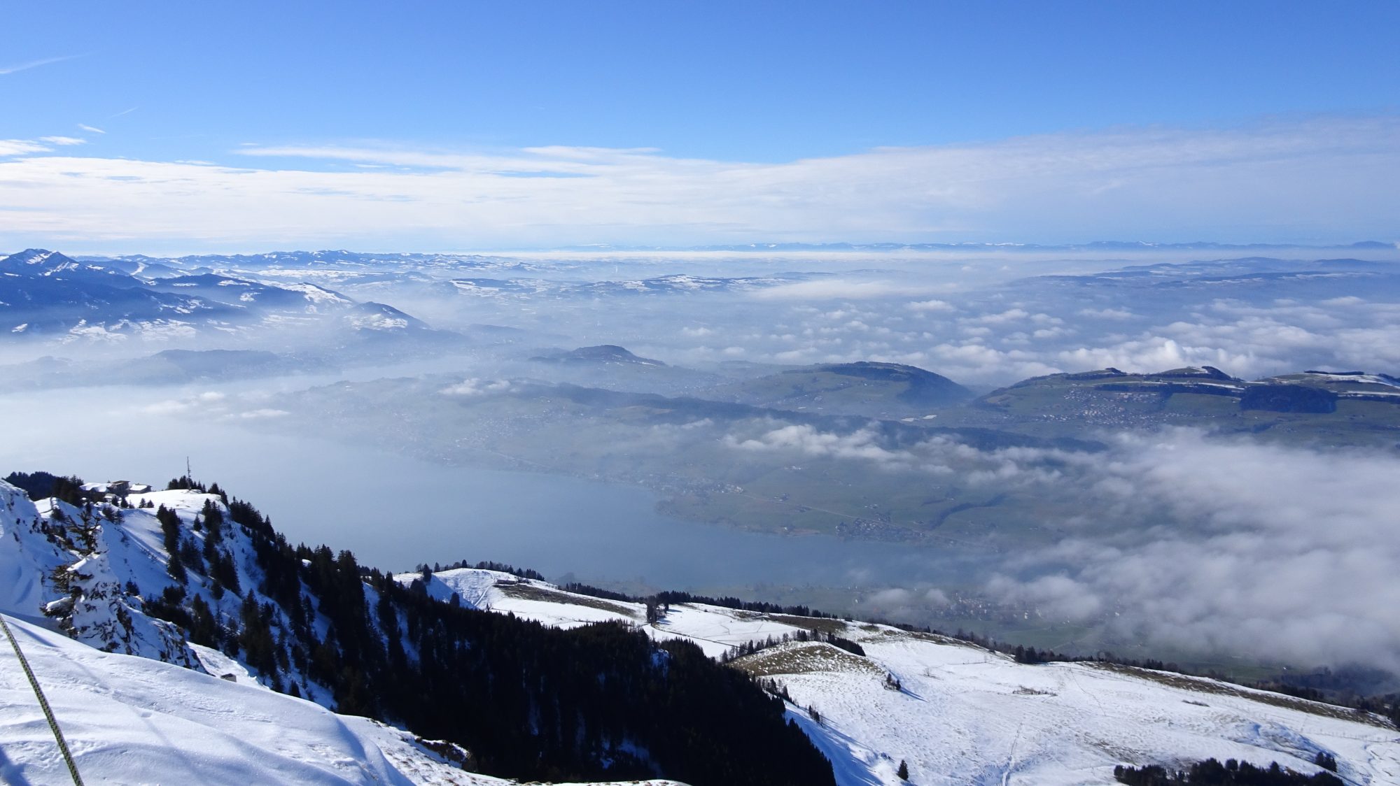 Schweiz, Luzern, Zürich, Rigi, Winterwanderung