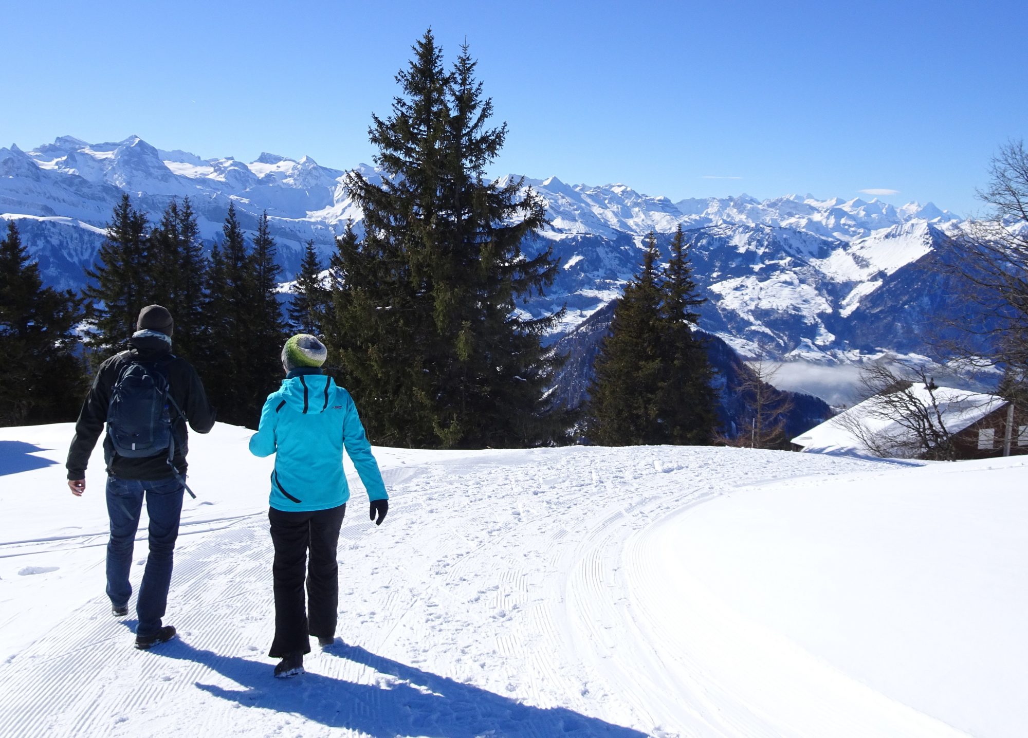 Schweiz, Luzern, Zürich, Rigi, Winterwanderung