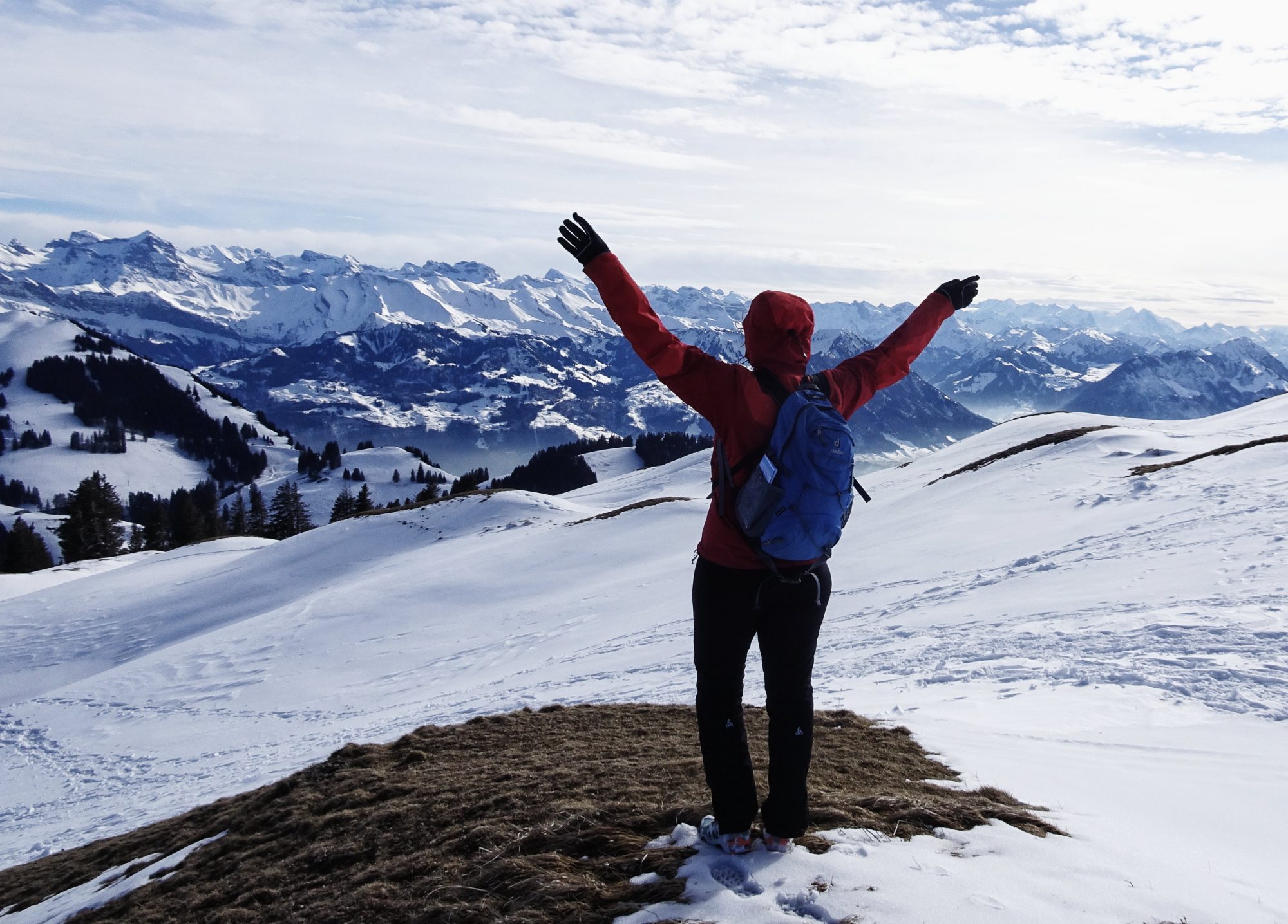 Schweiz, Luzern, Zürich, Rigi, Winterwanderung