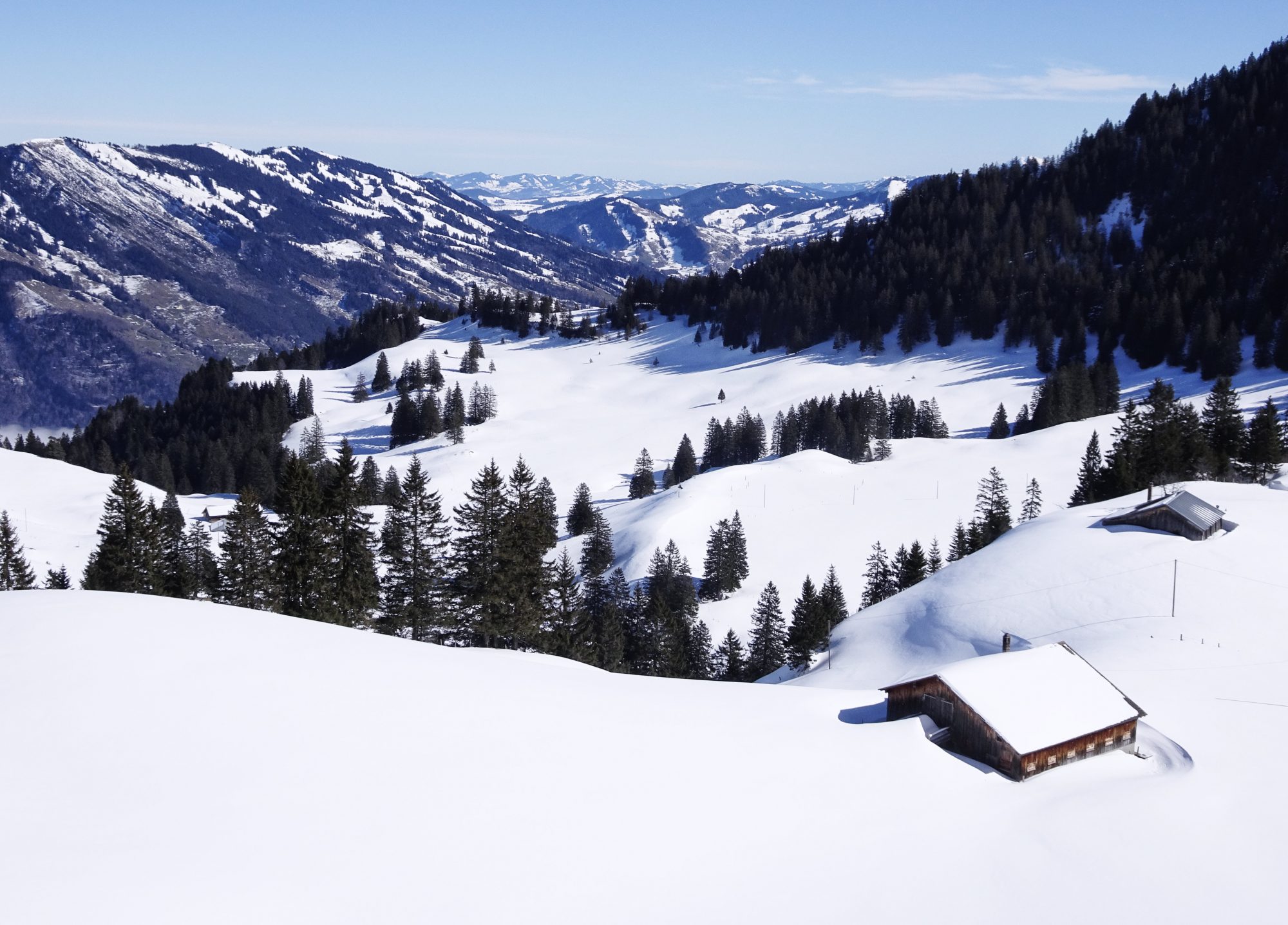 Schweiz, Luzern, Zürich, Rigi, Winterwanderung